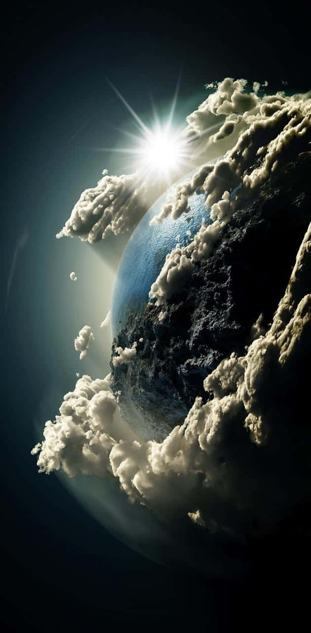 Amoled S, space, Earth, HD Phone Wallpaper