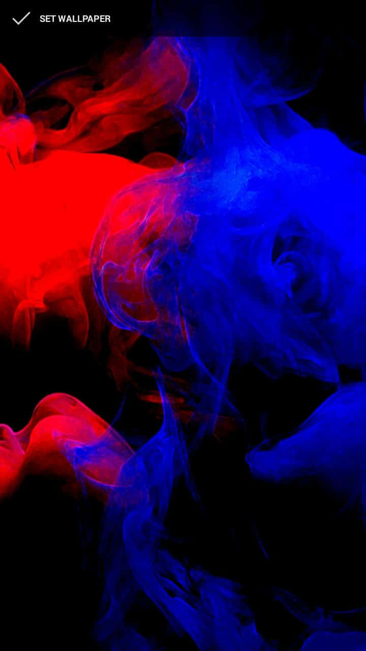 AMOLED, red, blue, HD Phone Wallpaper