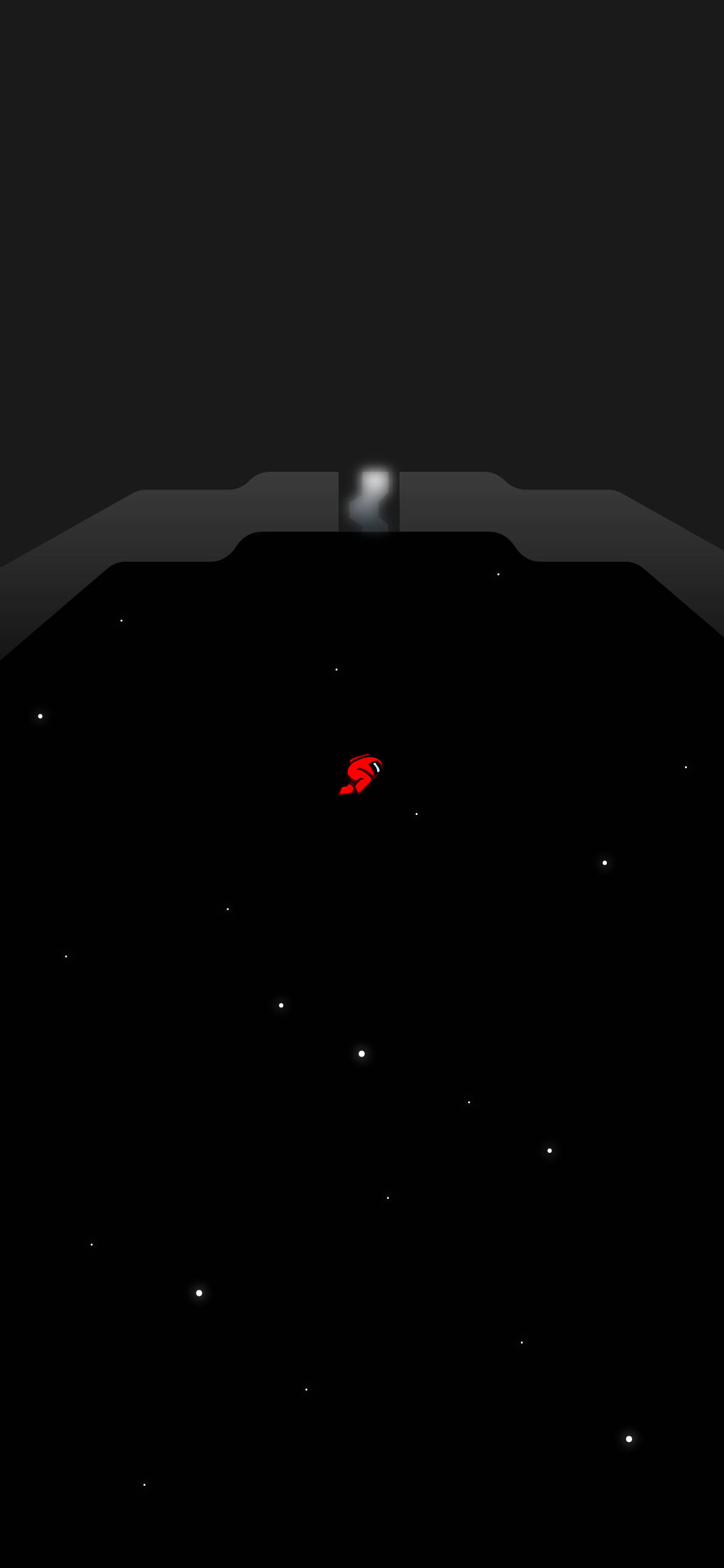 Red In Space, Among US 4K, lone red figure, 2K Phone Wallpaper
