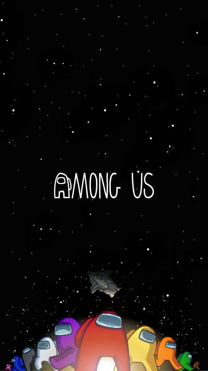 Among Us Galaxy, Among Us characters, space suits, SD Phone Wallpaper
