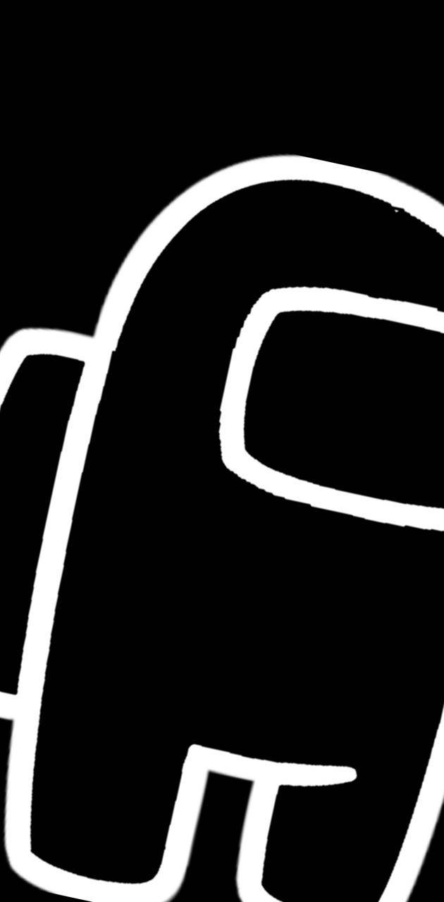 Among Us, crewmate character, white outline, HD Phone Wallpaper