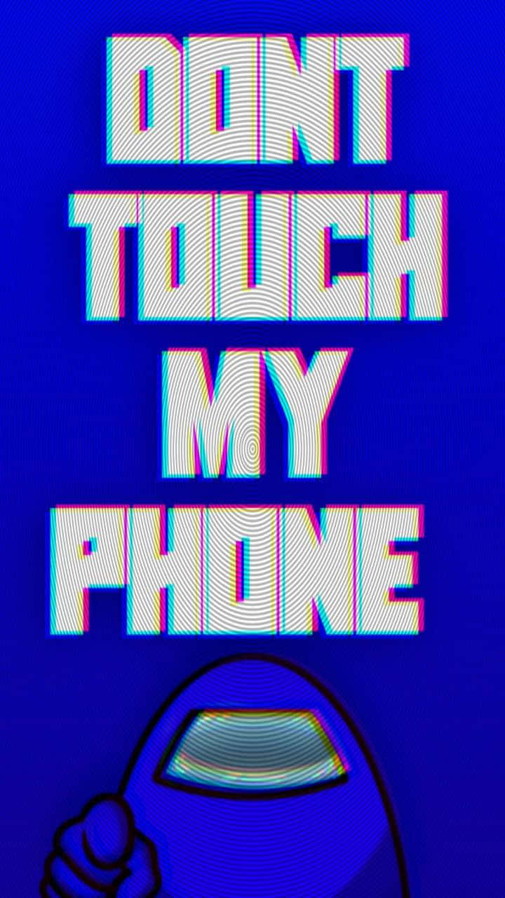 Among US Blue, glitch art, blue, HD Phone Wallpaper