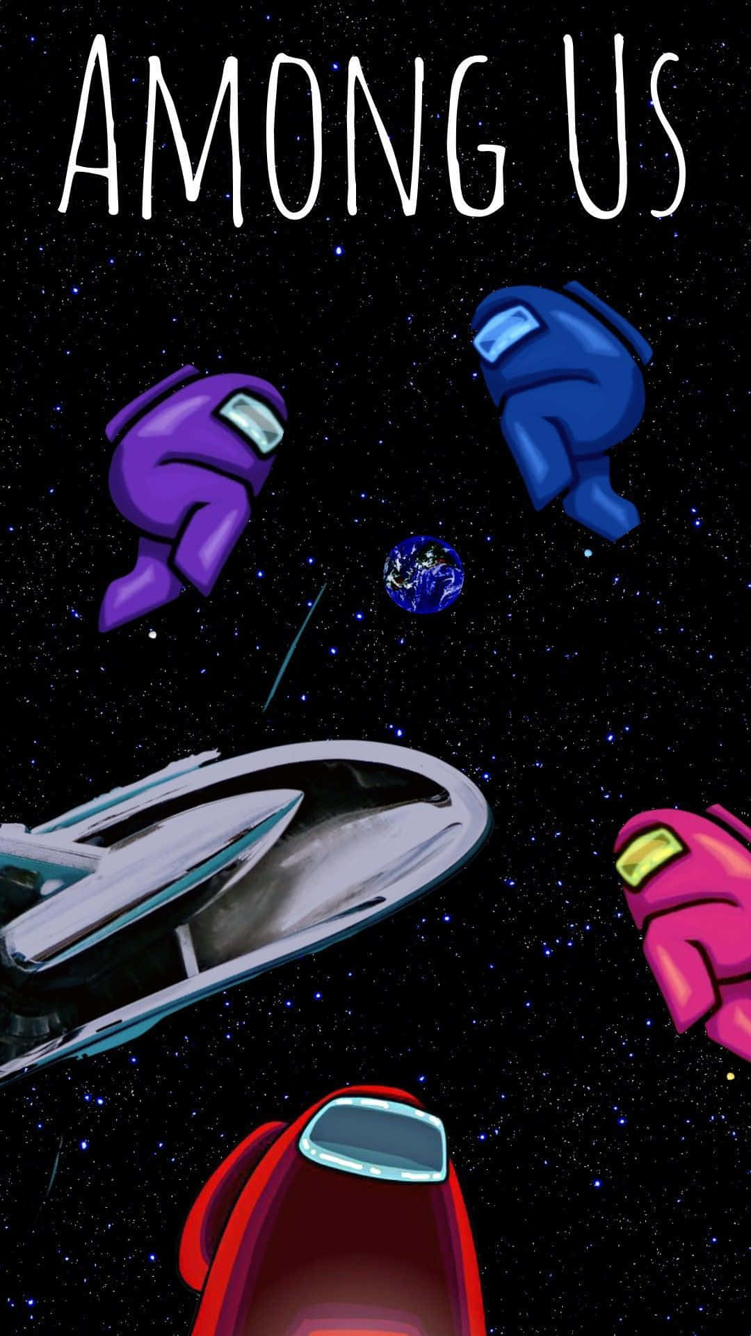 Among Us, crewmates, space, Full HD Phone Wallpaper