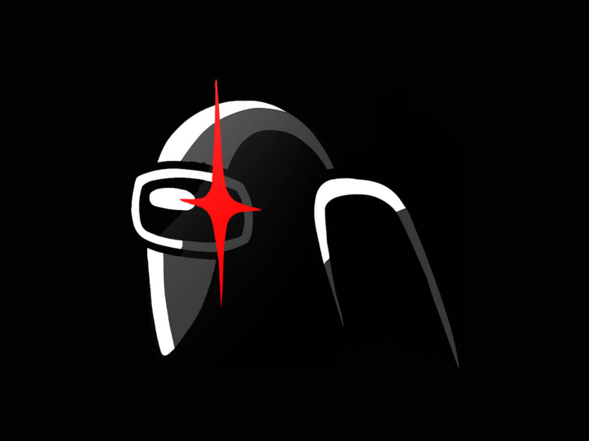 Among Us, black, white, SD Desktop Wallpaper