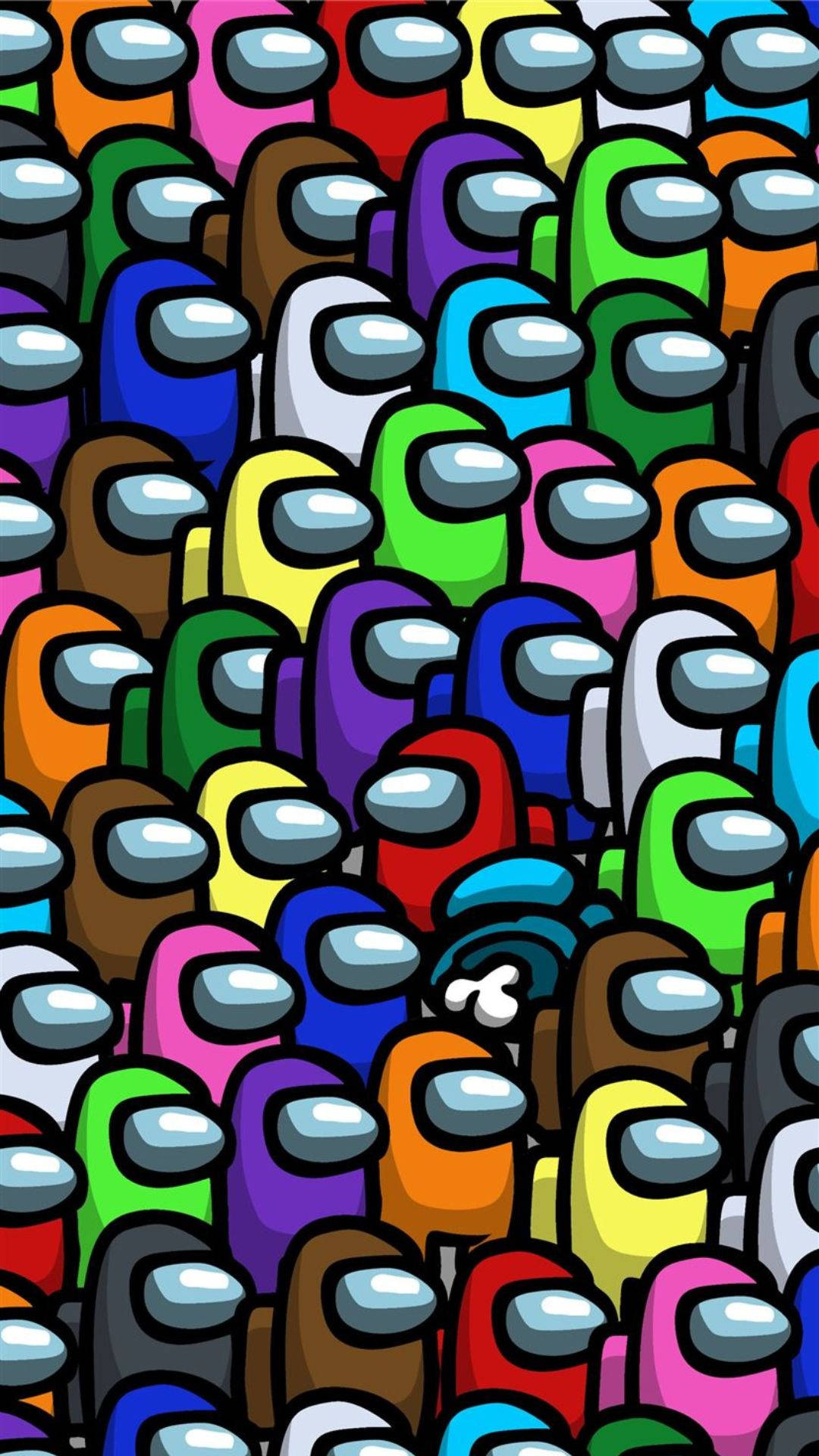 Among Us, oval bodies, blank white visors, Full HD Phone Wallpaper