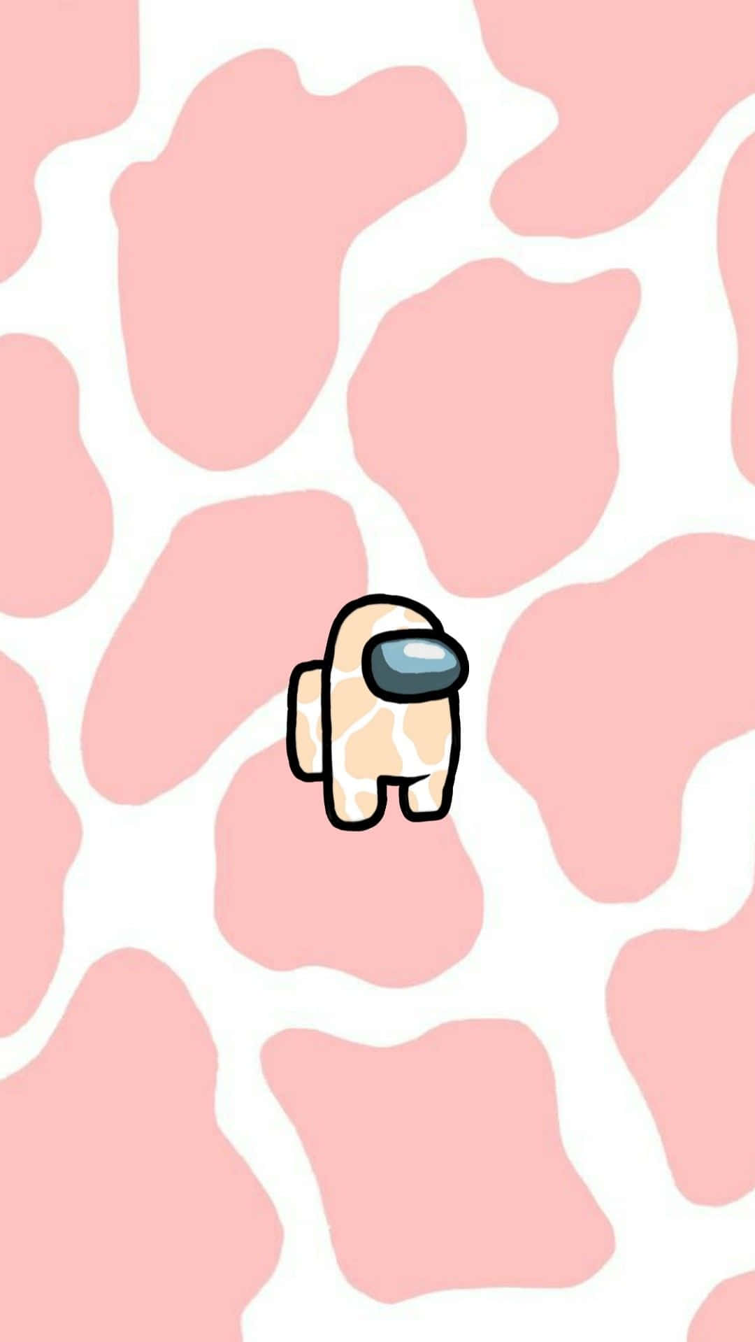 Among Us, pink, cow print, HD Phone Wallpaper