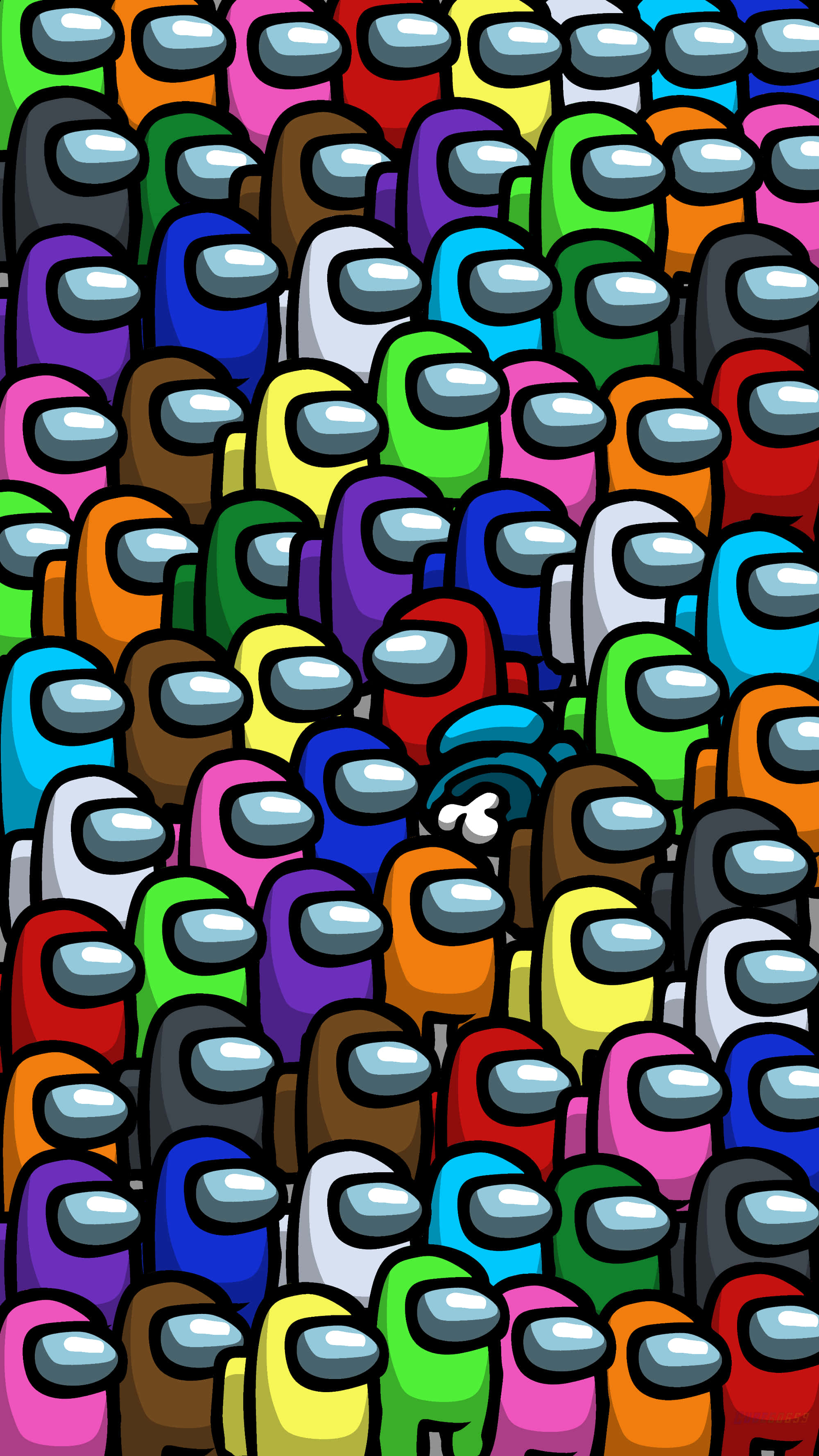 Among Us, character army, colorful, 2K Phone Wallpaper