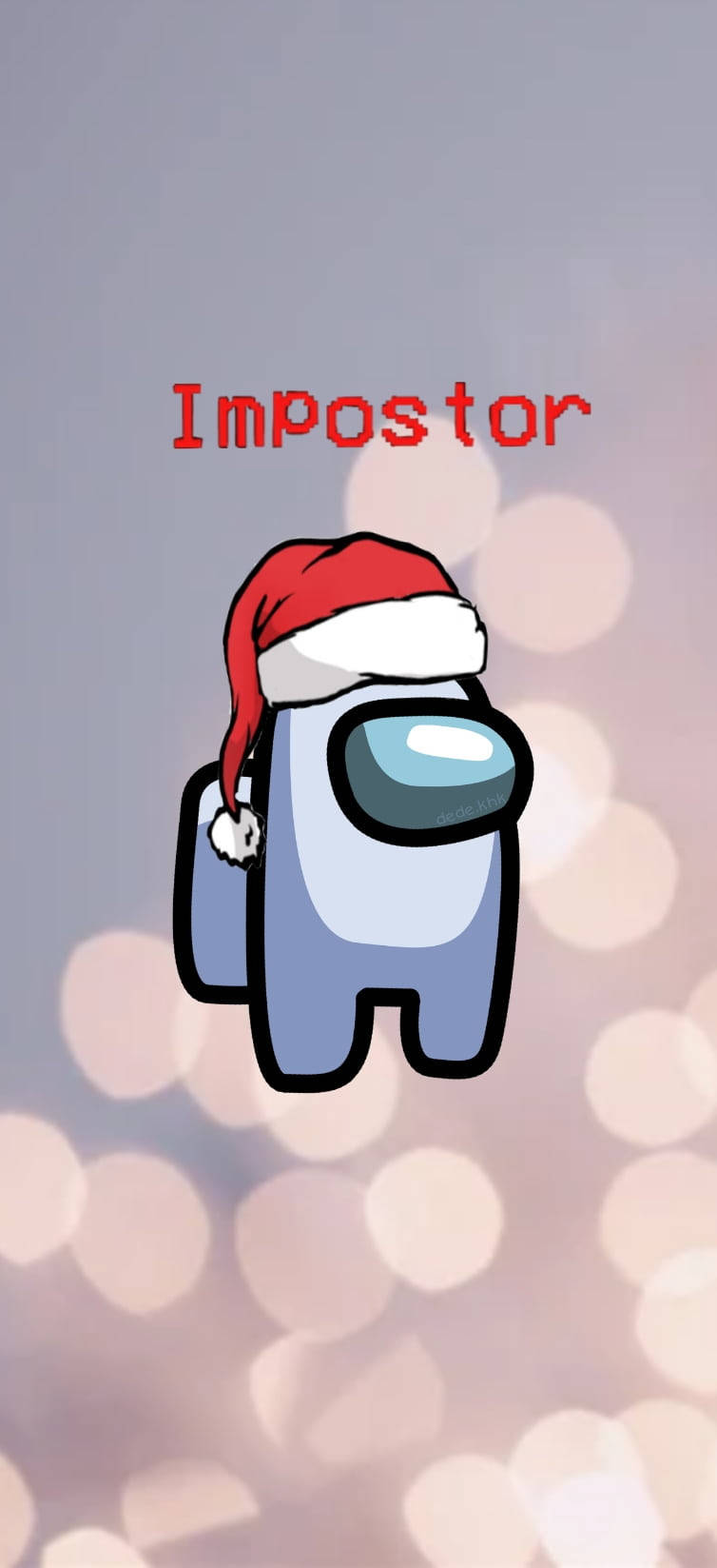 Among Us Impostor, Santa hat, red text, HD Phone Wallpaper