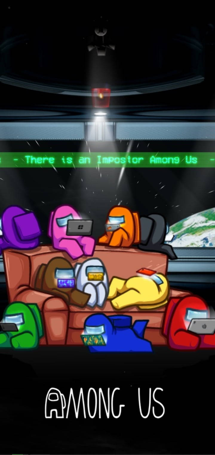 Among Us Impostor, couch, spaceship, HD Phone Wallpaper