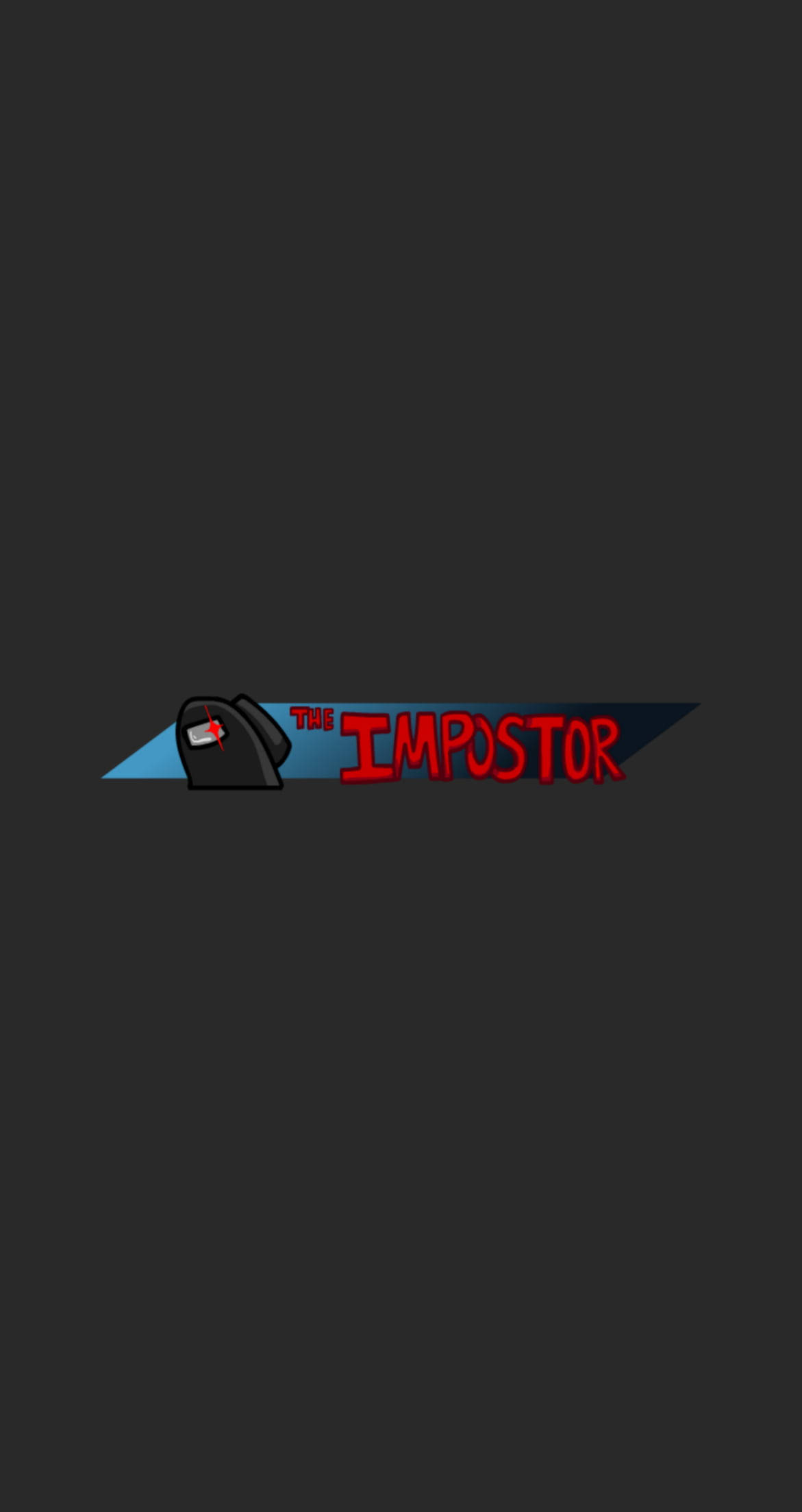 Among Us Impostor, The Impostor, black character, Full HD Phone Wallpaper