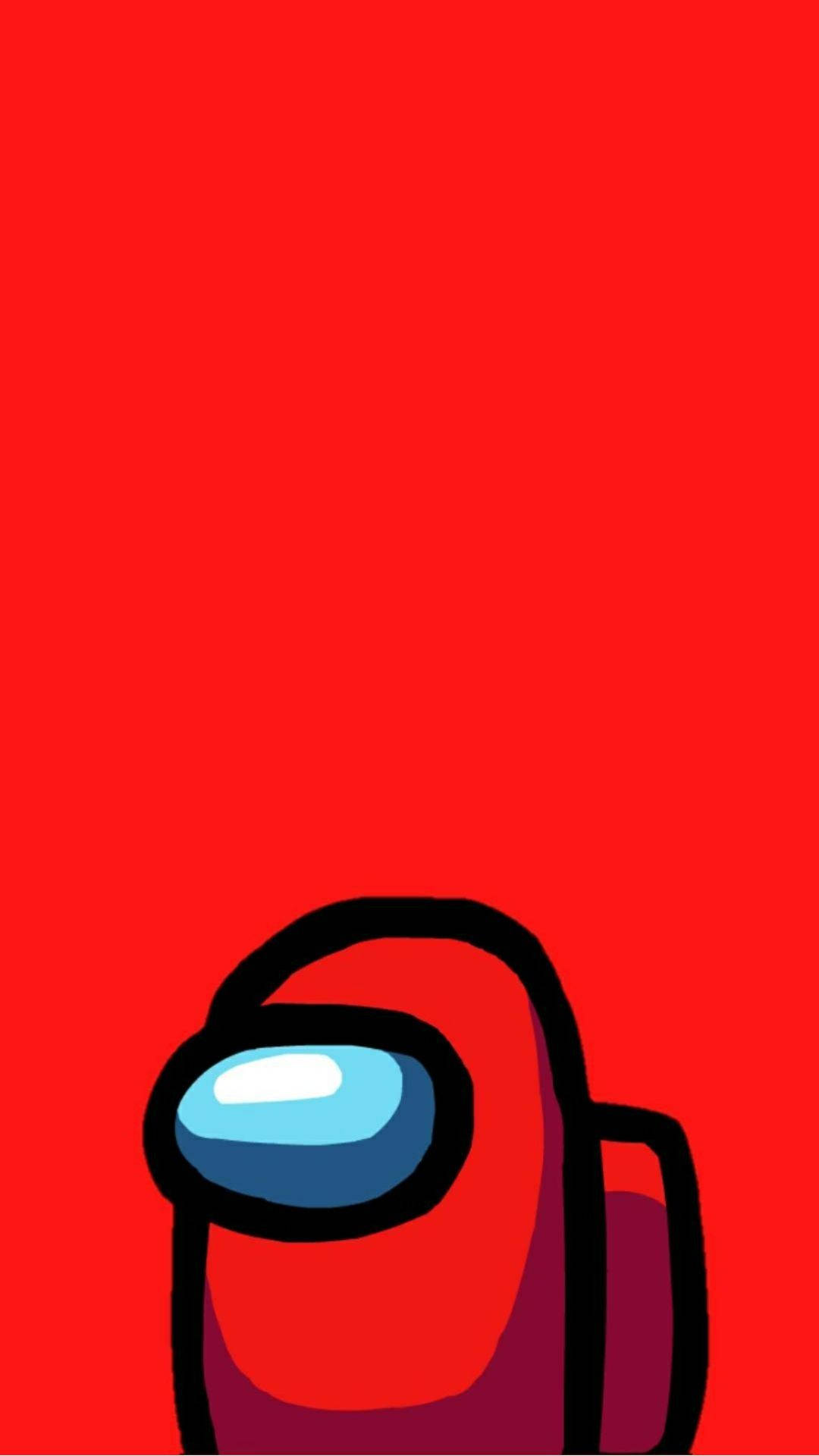 Among Us, red impostor, blue visor, Full HD Phone Wallpaper