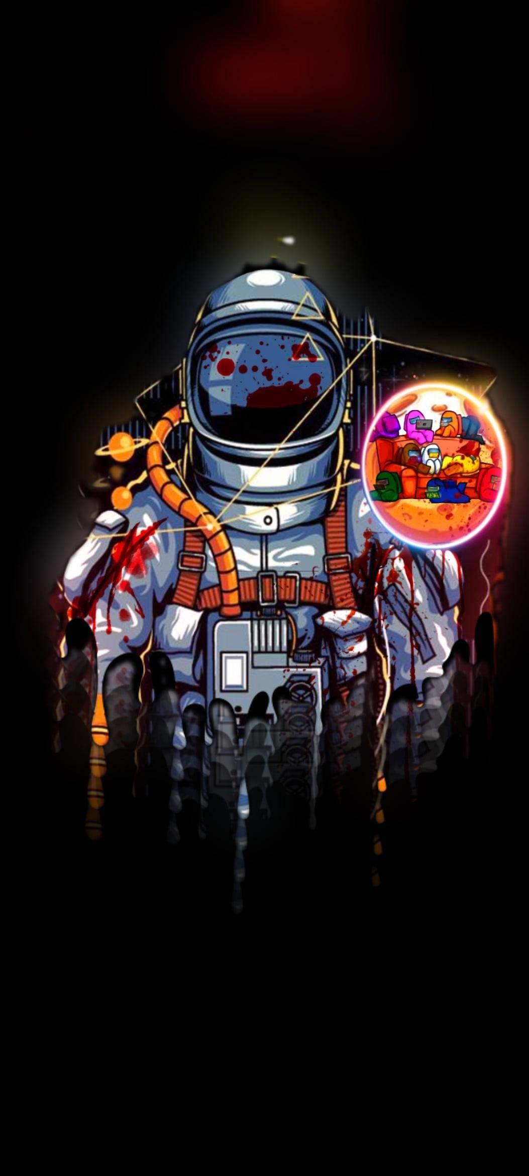 Among US, astronaut, dark void, Full HD Phone Wallpaper
