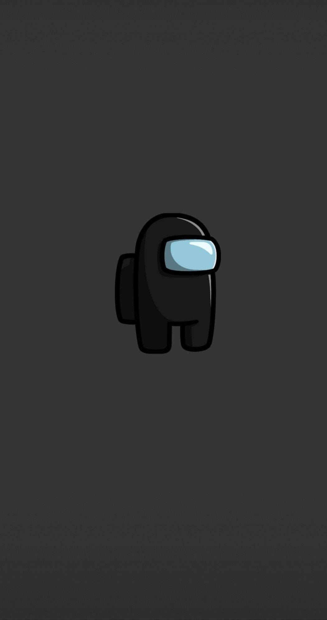 Among Us, black crewmate, light blue visor, Full HD Phone Wallpaper