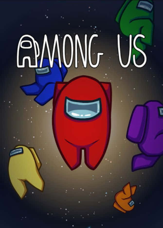 Among Us, colorful Among Us characters, space, SD Phone Wallpaper