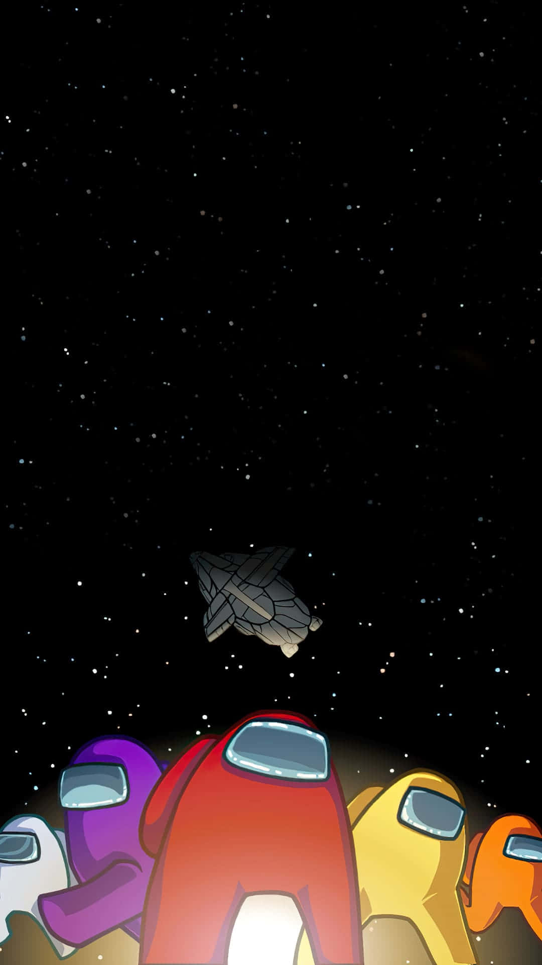 Among Us, crewmates, spaceship, Full HD Phone Wallpaper
