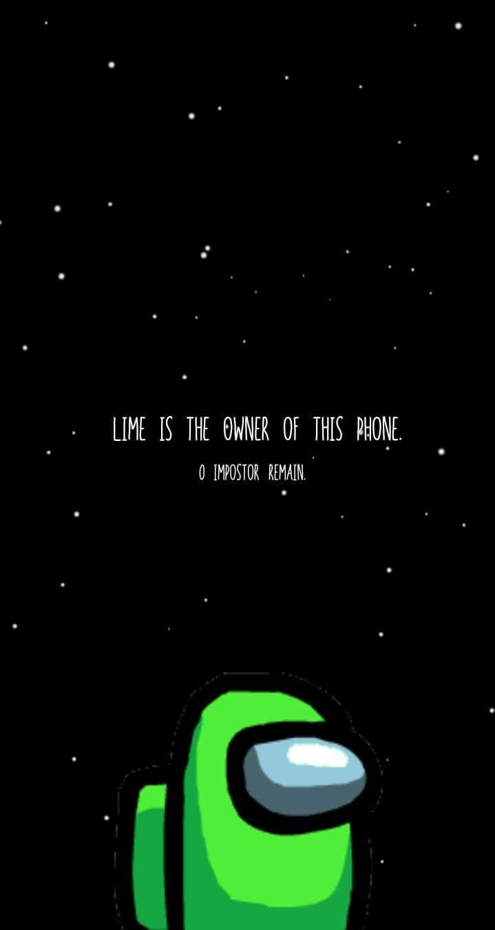 Among Us, galaxy, lime green, HD Phone Wallpaper
