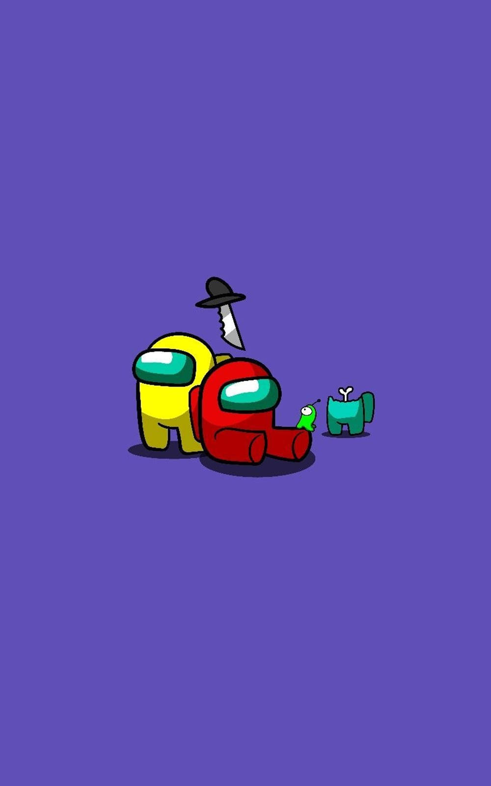 Among Us, red suit, yellow suit, HD Phone Wallpaper