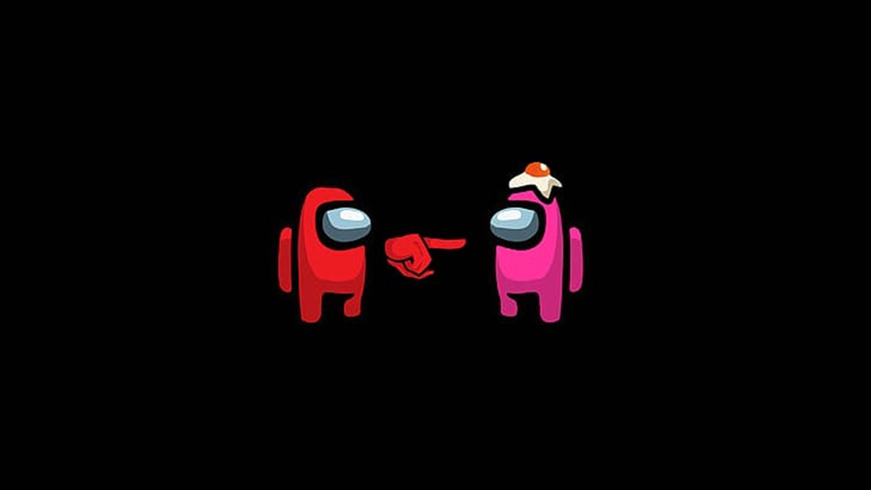 Among Us, red, pink, HD Desktop Wallpaper
