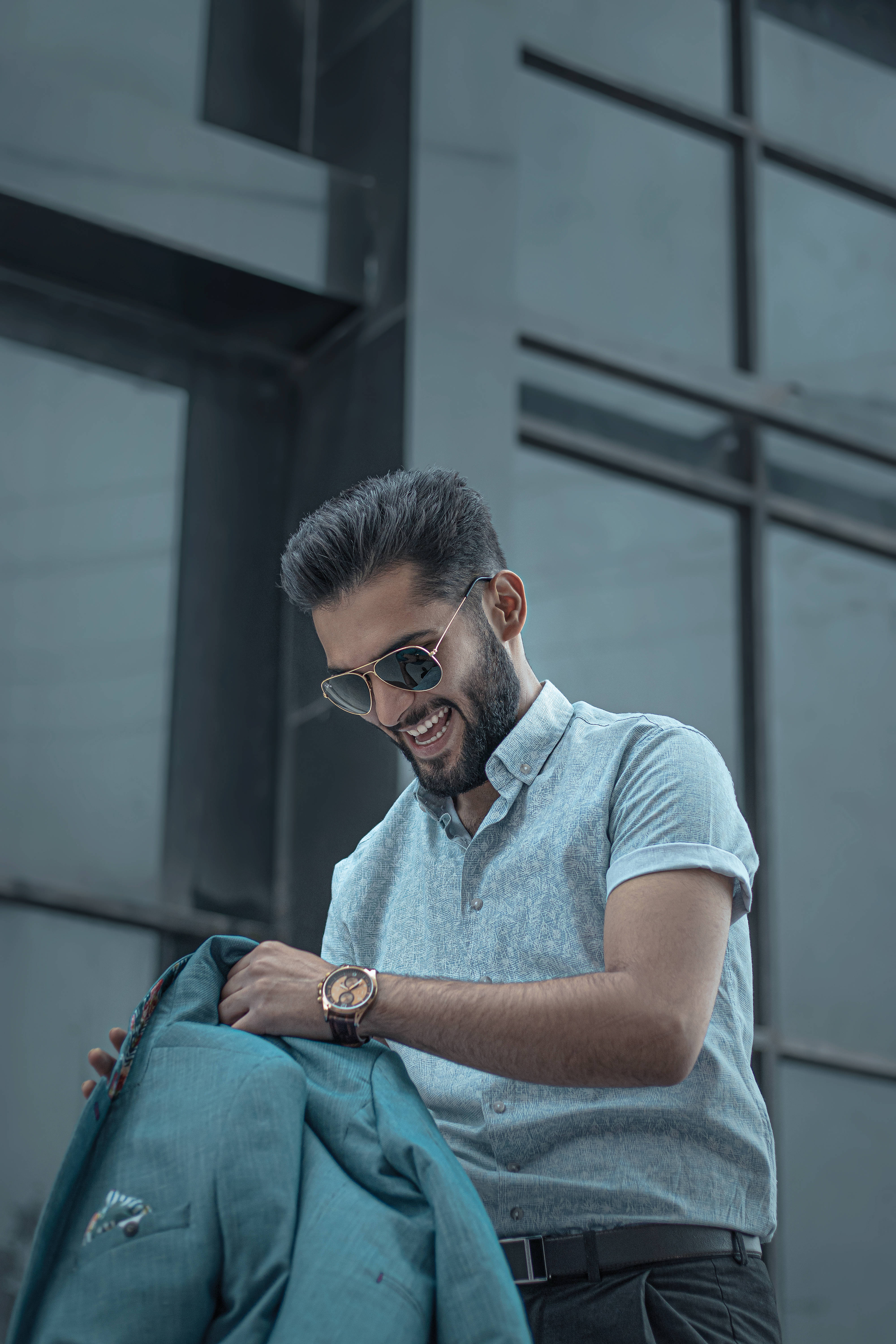 Among US, teal blazer, sunglasses, 5K Phone Wallpaper