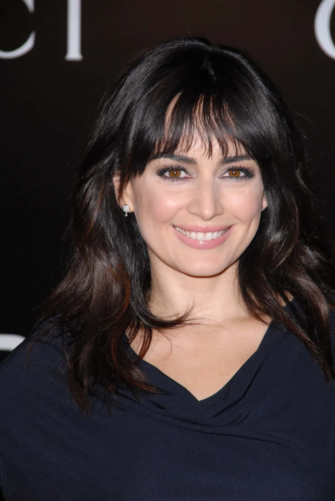 Ana De La Reguera, red carpet, dark blue top, HD Phone Wallpaper