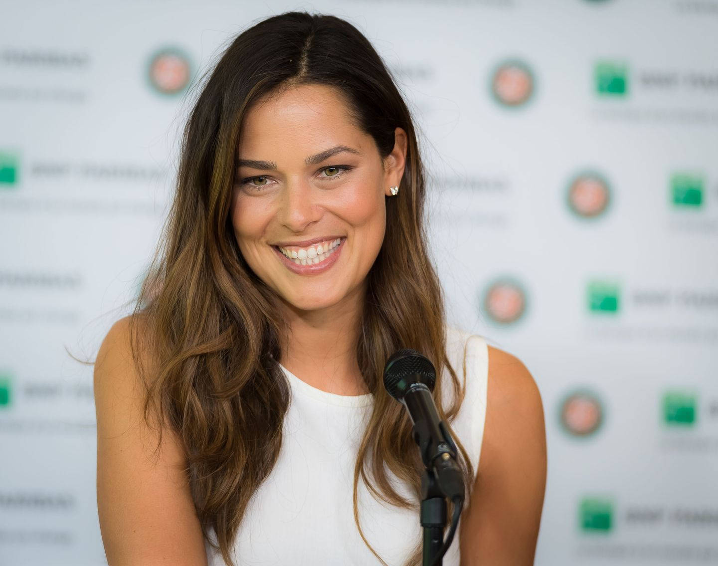 Ana Ivanovic, microphone, press event, HD Desktop Wallpaper