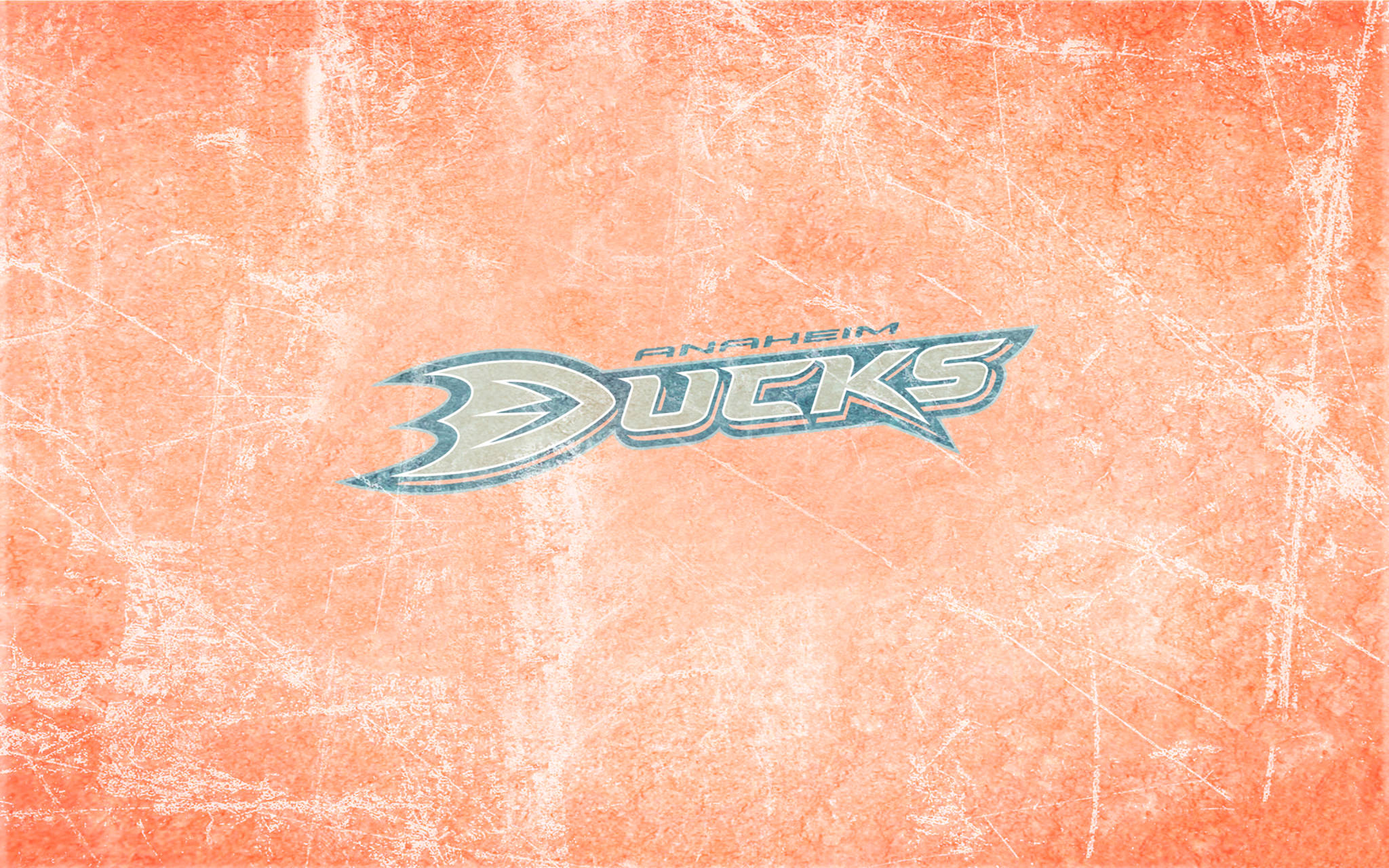 Anaheim Ducks, orange ice rink, Anaheim Ducks logo, Full HD Desktop Wallpaper