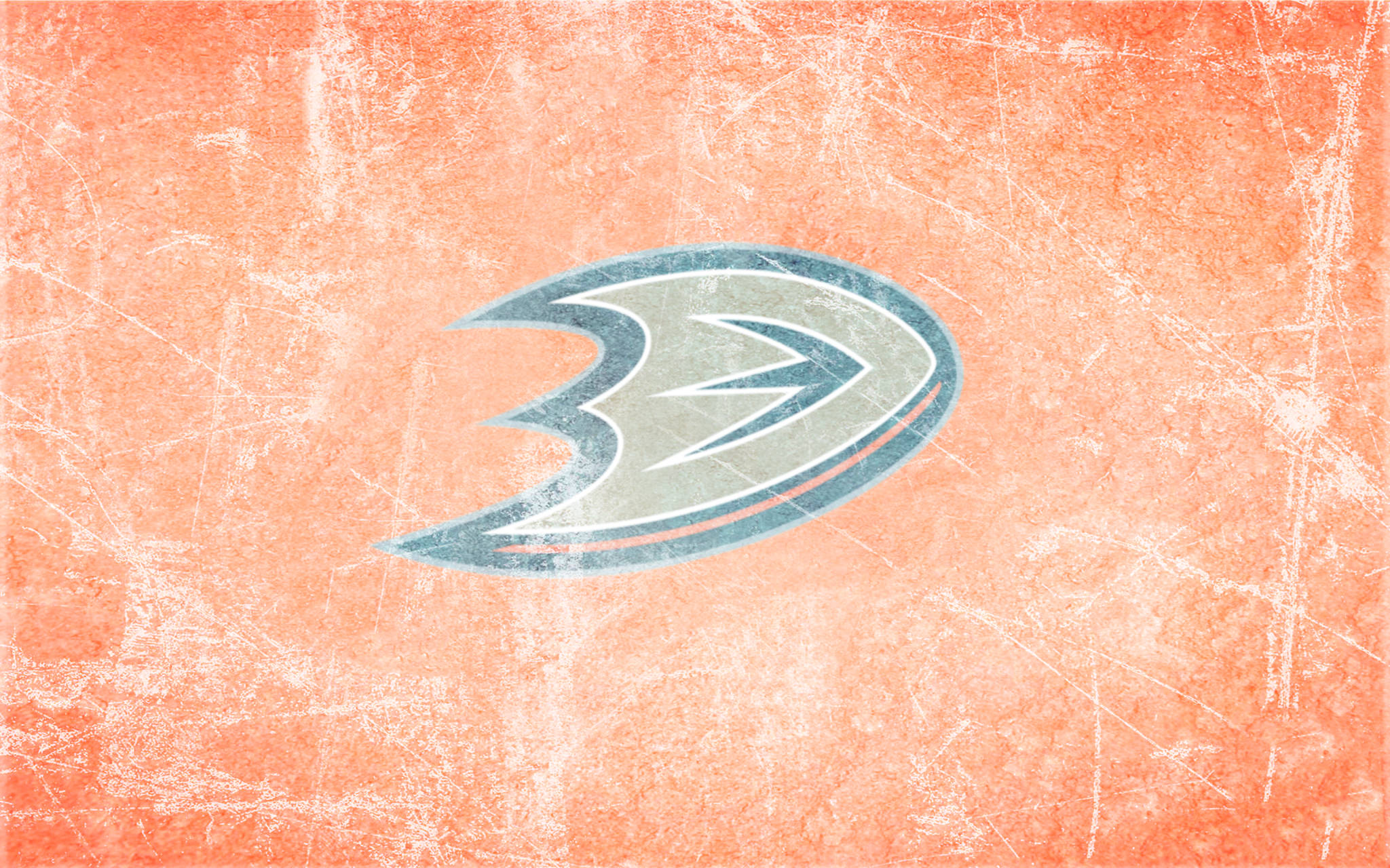 2013 Anaheim Ducks, grungy rink, orange hockey rink surface, Full HD Desktop Wallpaper