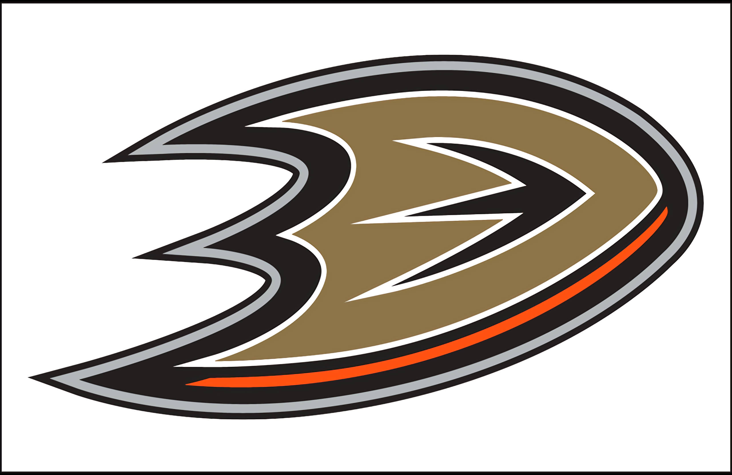 Anaheim Ducks, brown, black, 2K Desktop Wallpaper