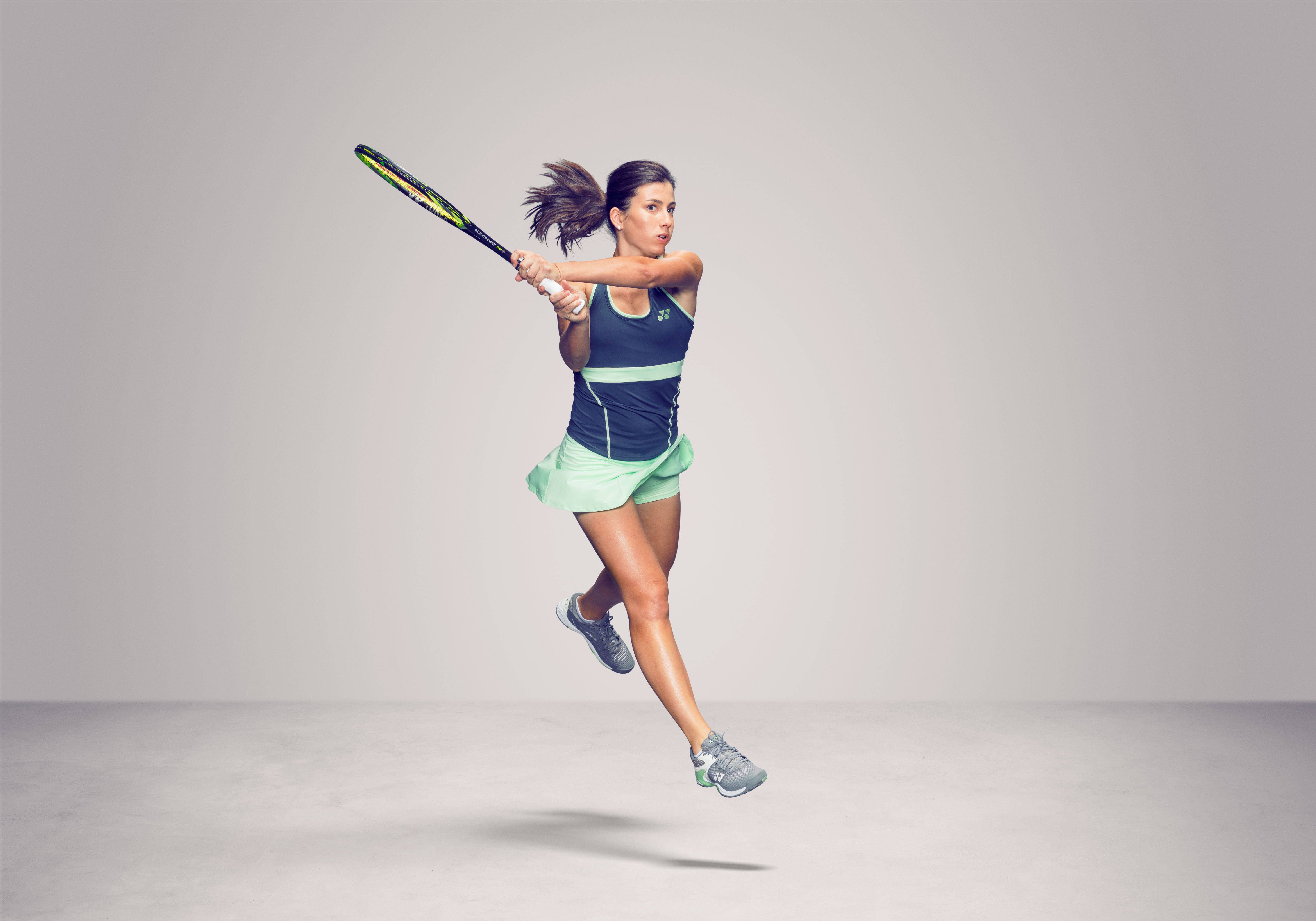 Anastasija Sevastova, tennis player, racket, 5K Desktop Wallpaper
