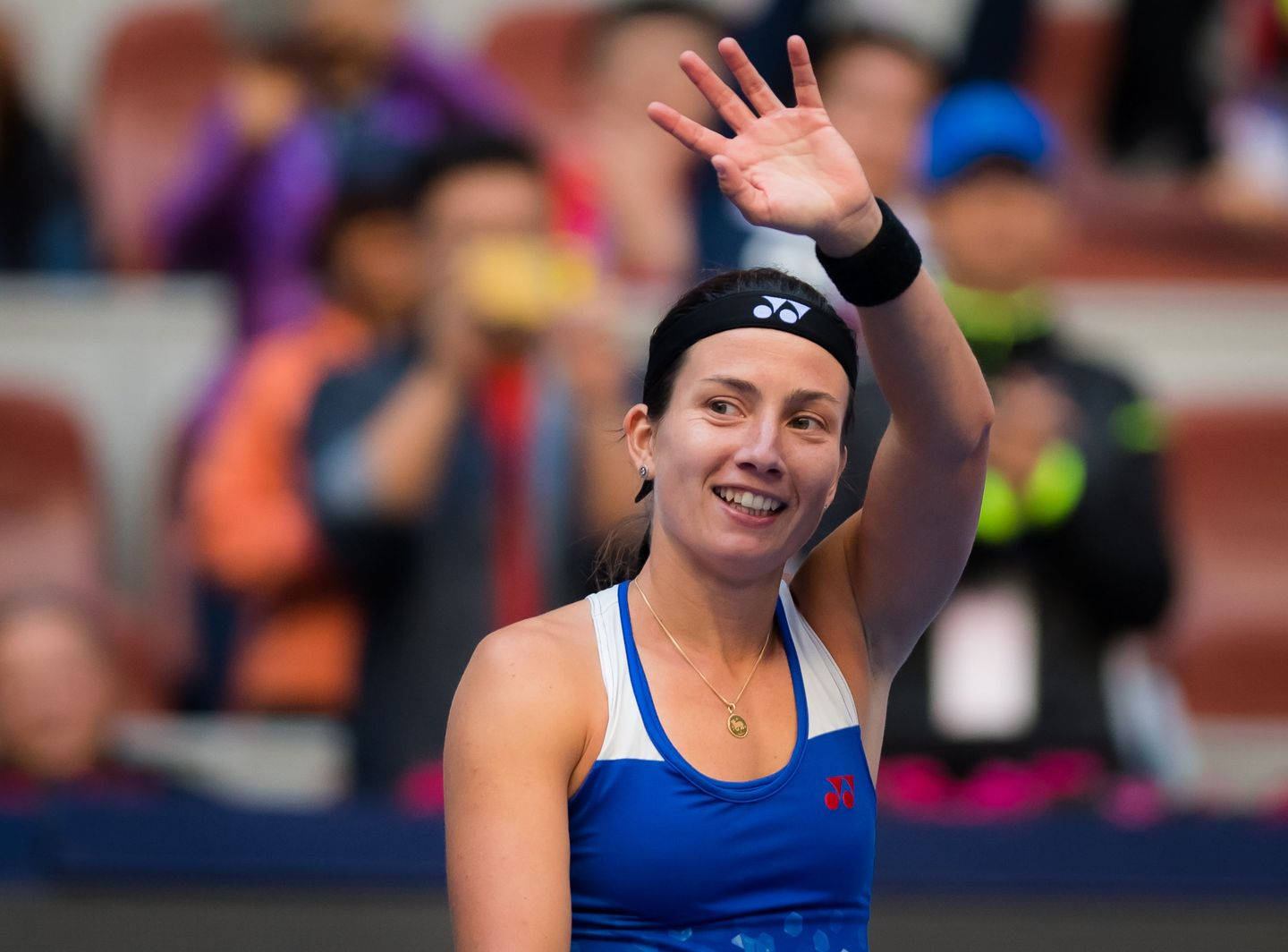 Anastasija Sevastova, tennis player, stadium, HD Desktop Wallpaper