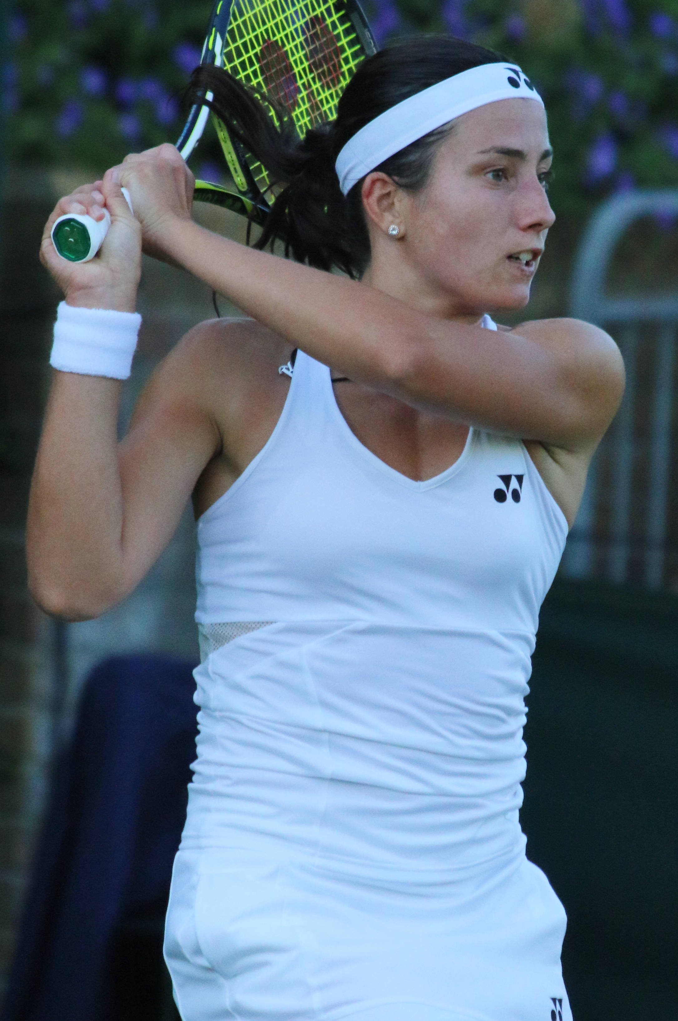 Anastasija Sevastova, racket, white gear, 2K Phone Wallpaper