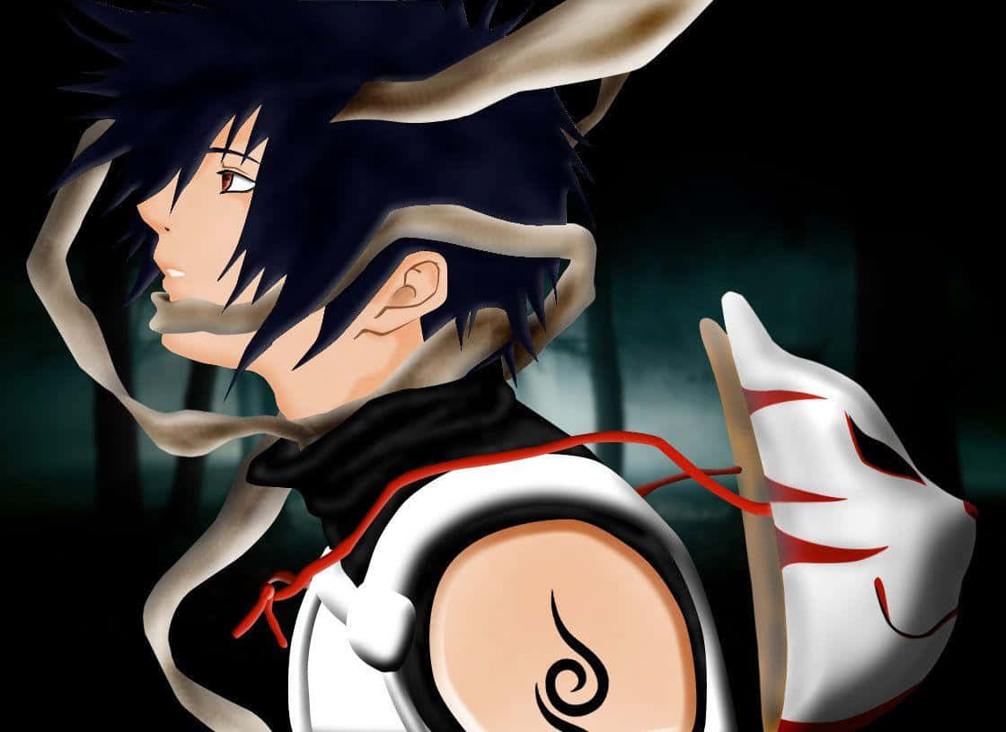 Anbu Black Ops, full moon, dark hair, SD Desktop Wallpaper
