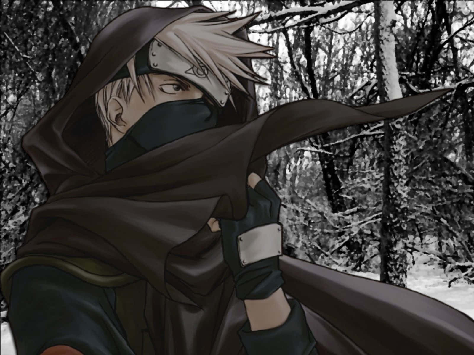 Anbu Black Ops, masked anime ninja, dark cloak, HD Desktop Wallpaper