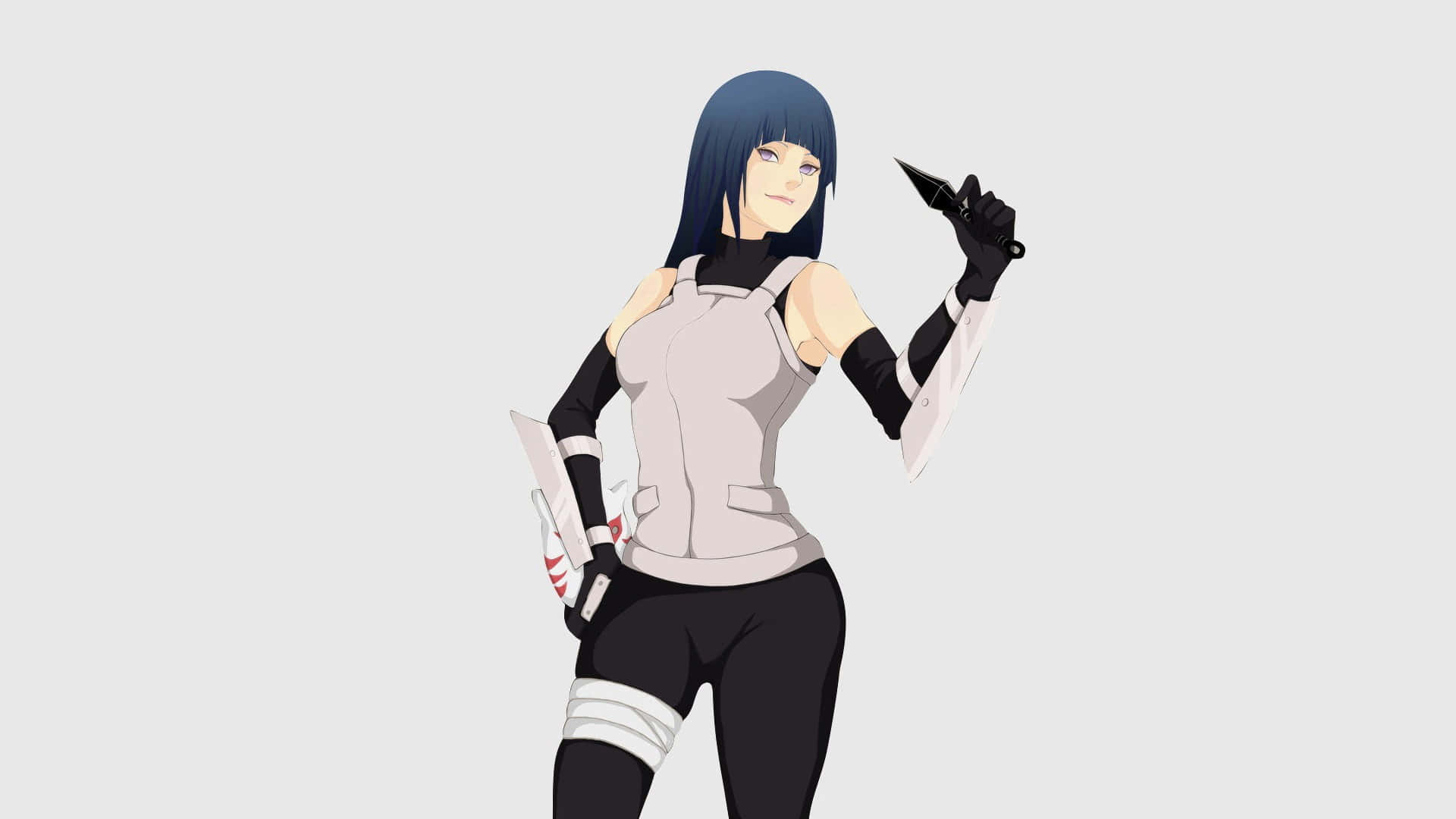Anbu Black Ops, blue hair, white outfit, Full HD Desktop Wallpaper