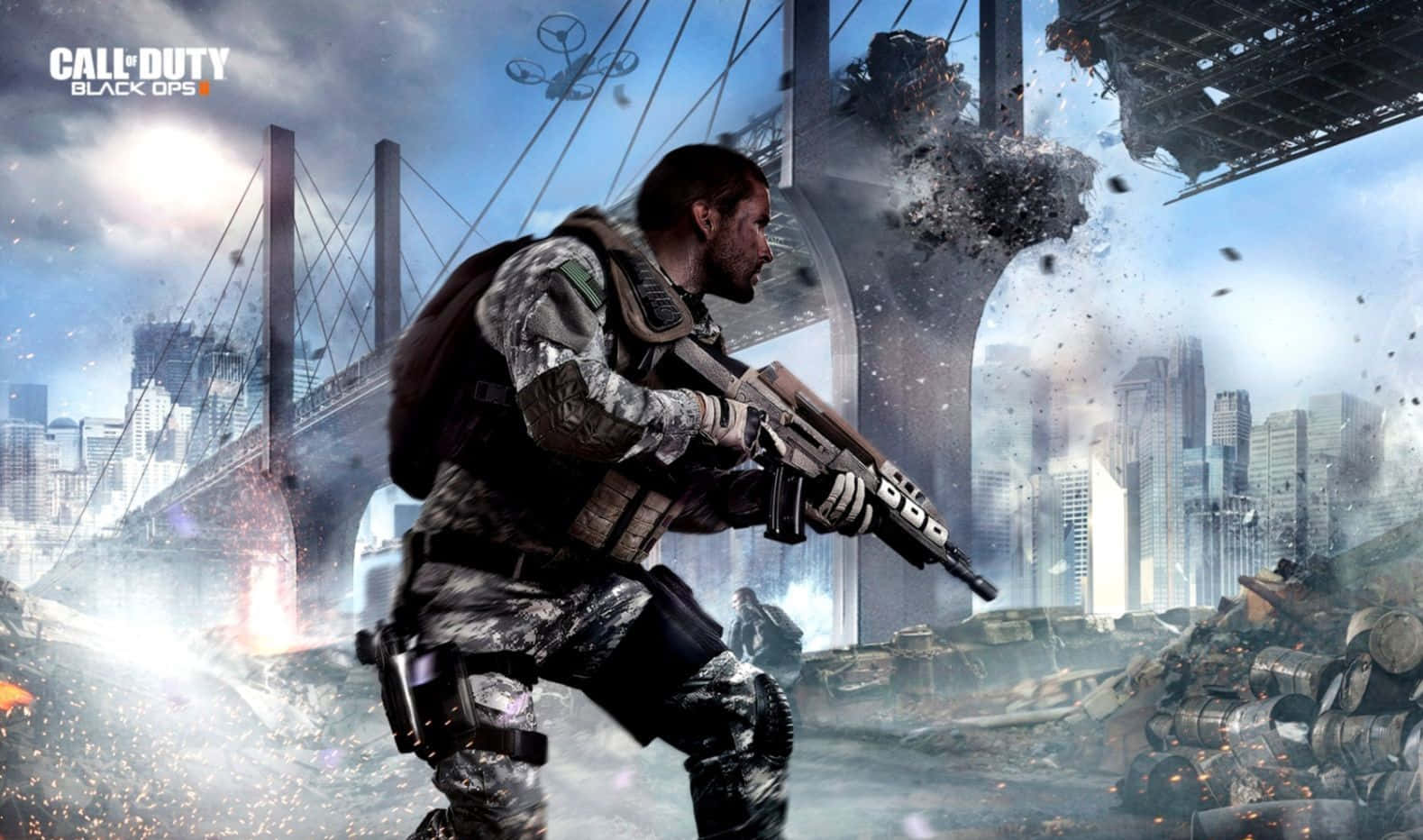 Anbu Black Ops, camouflage, war-torn cityscape, HD Desktop Wallpaper