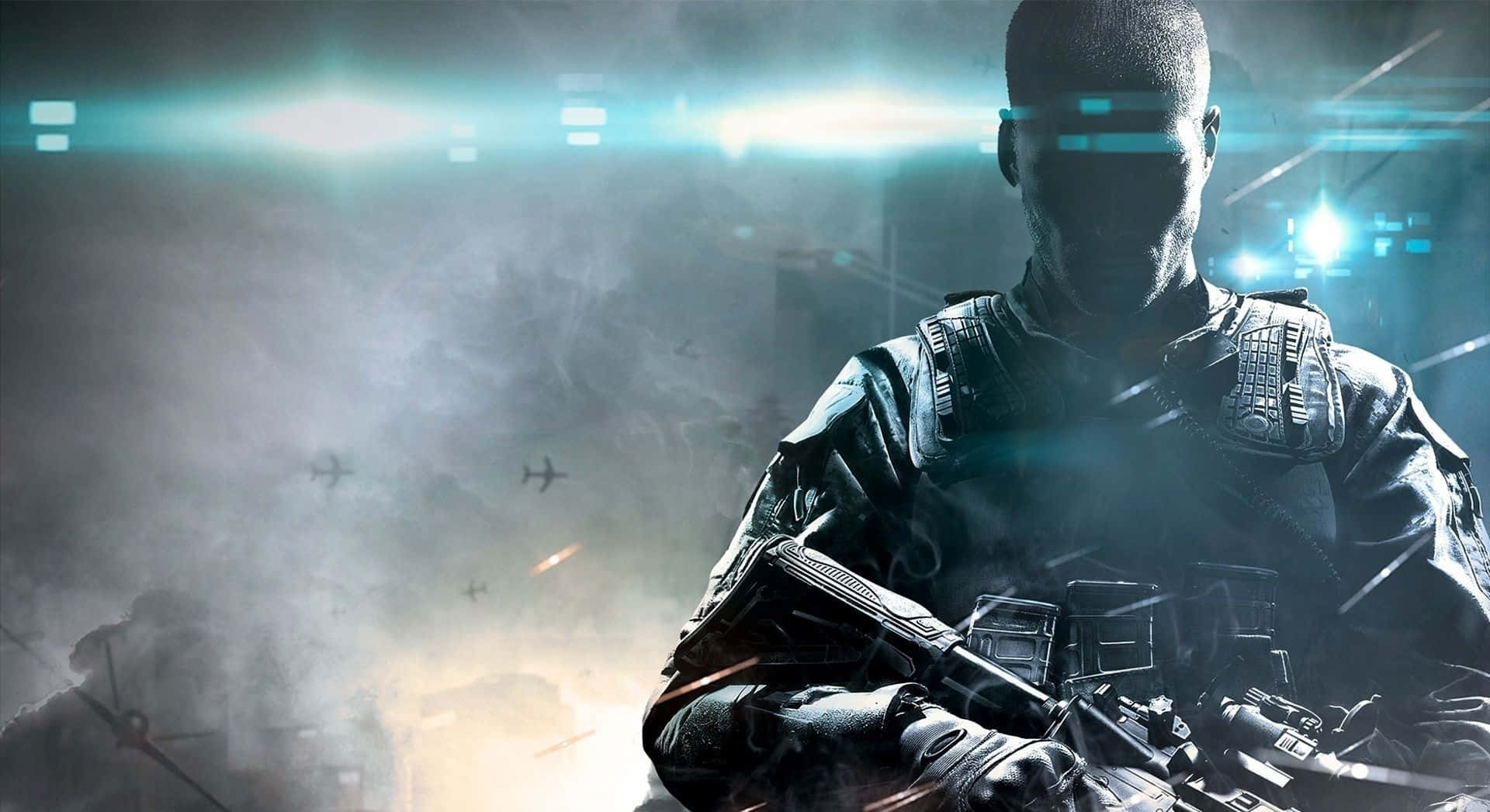 Black Ops, tactical gear, smoky battlefield, Full HD Desktop Wallpaper