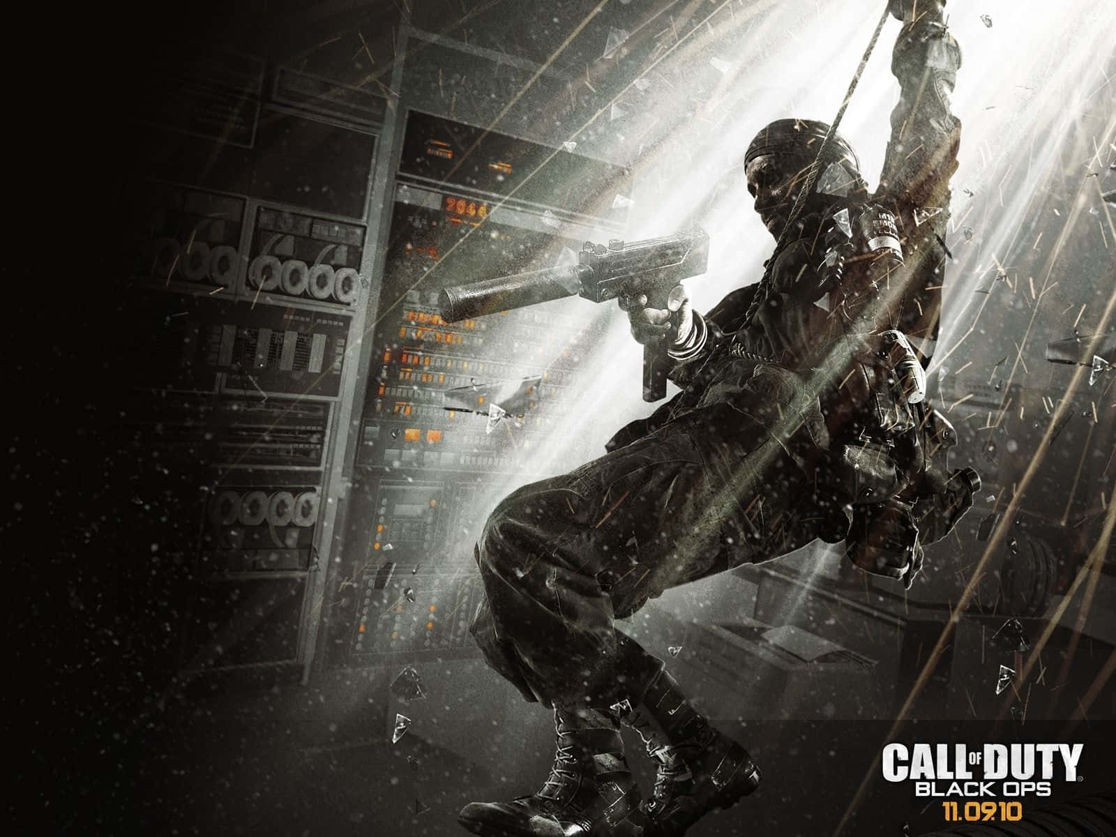 Black Ops, tactical gear, dark server room, HD Desktop Wallpaper
