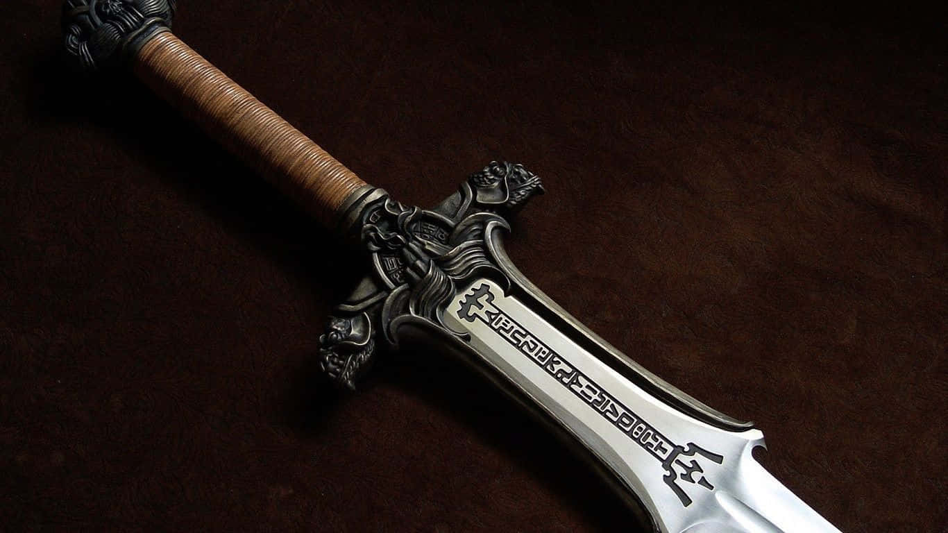 Ancient Weapons, fantasy sword, ornate silver hilt, HD Desktop Wallpaper