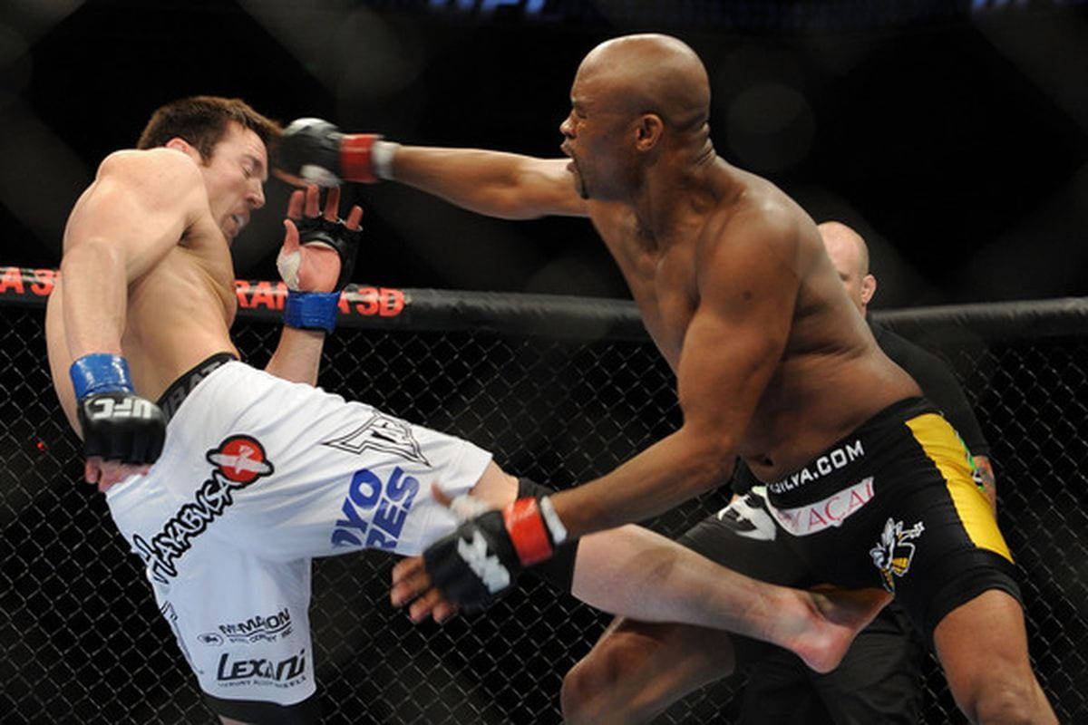Anderson Silva, MMA match, octagon, SD Desktop Wallpaper