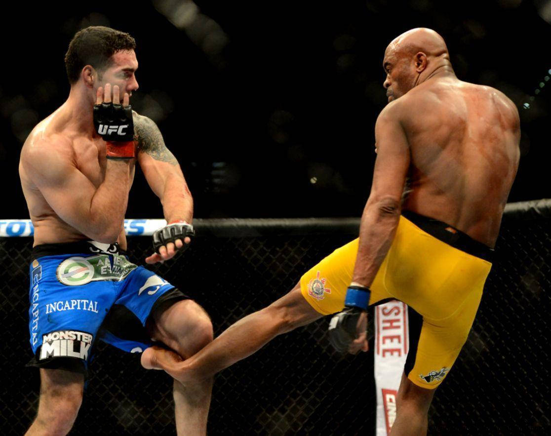 Anderson Silva, MMA fighters, octagon, SD Desktop Wallpaper