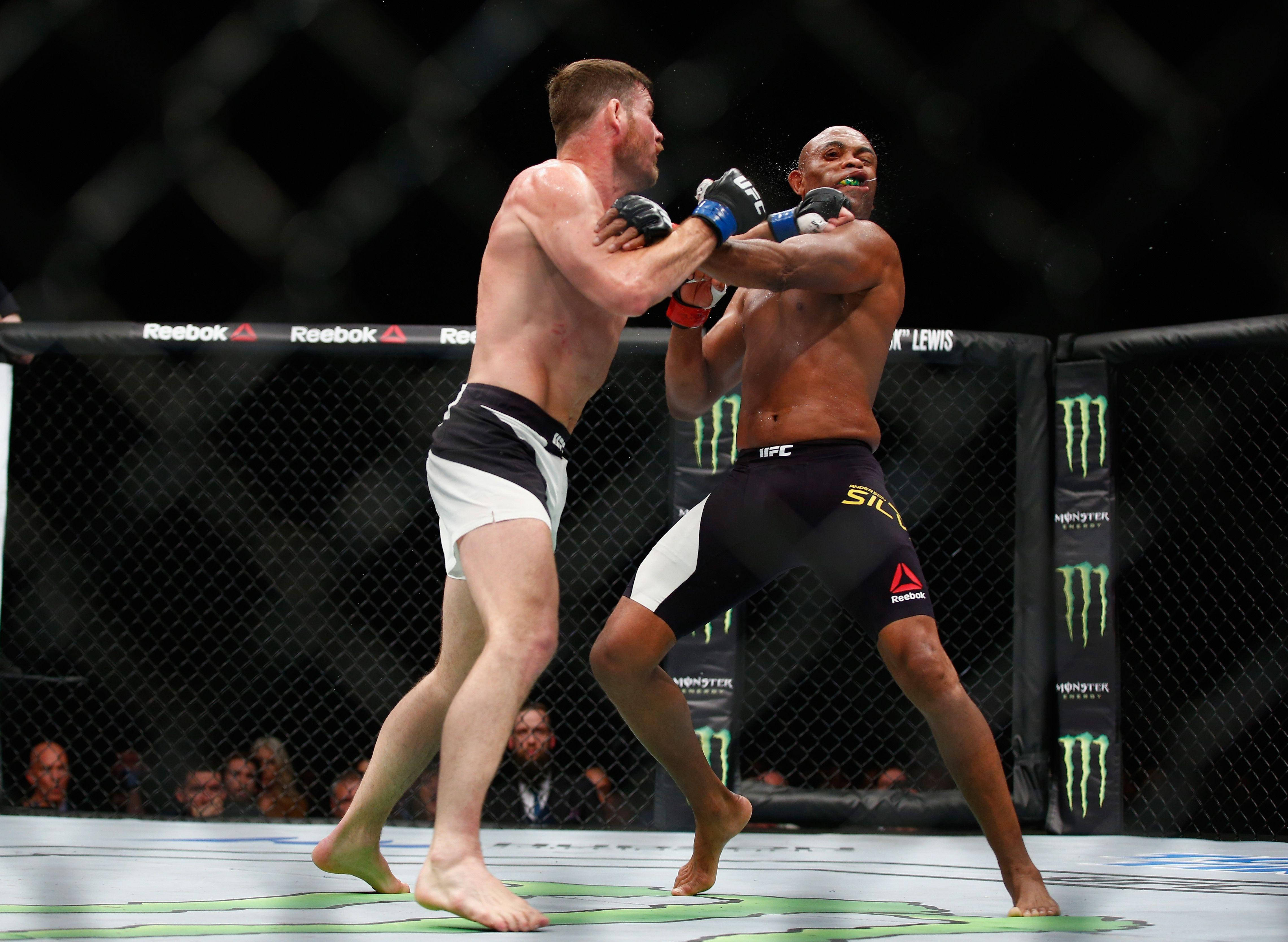 Anderson Silva, octagon, sponsors logos, 4K Desktop Wallpaper