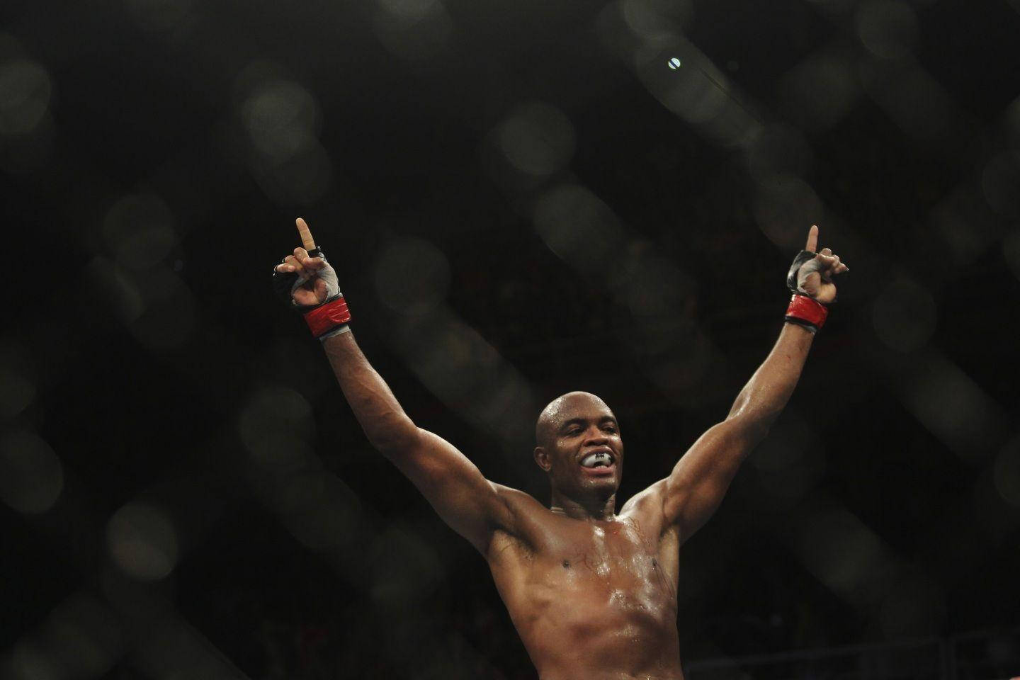 Anderson Silva, octagon, dimly lit, HD Desktop Wallpaper