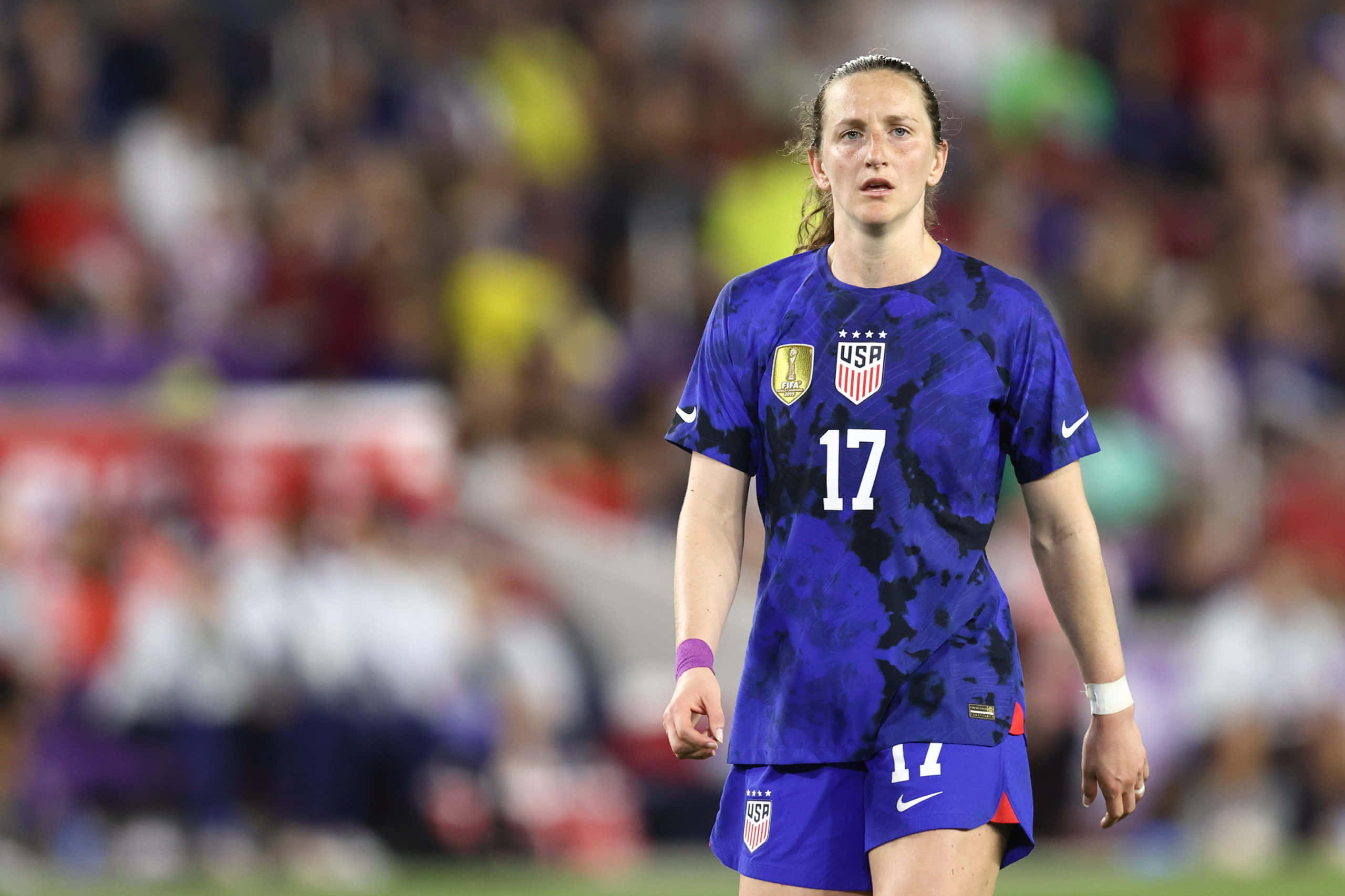 Andi Sullivan, blue USA jersey, number 17, 2K Desktop Wallpaper