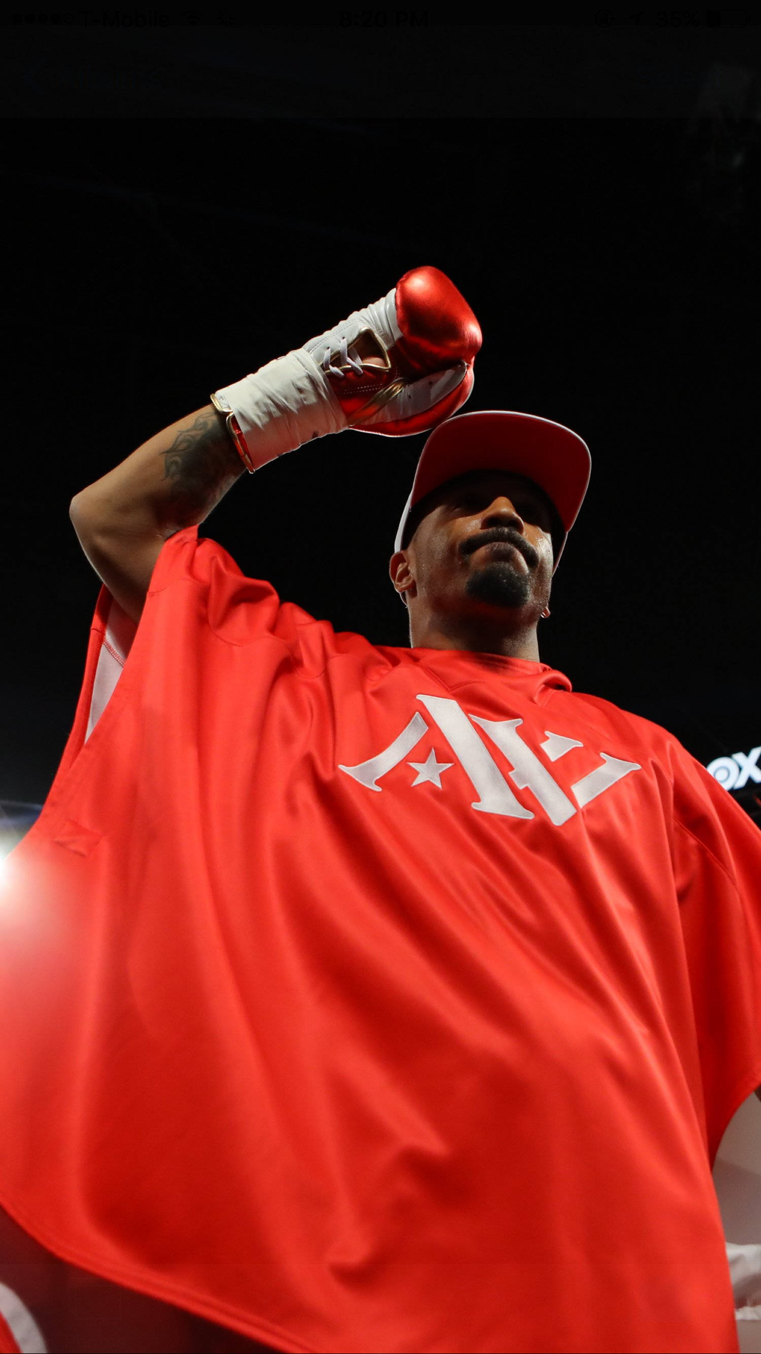 Andre Ward, red robe, cap, 2K Phone Wallpaper