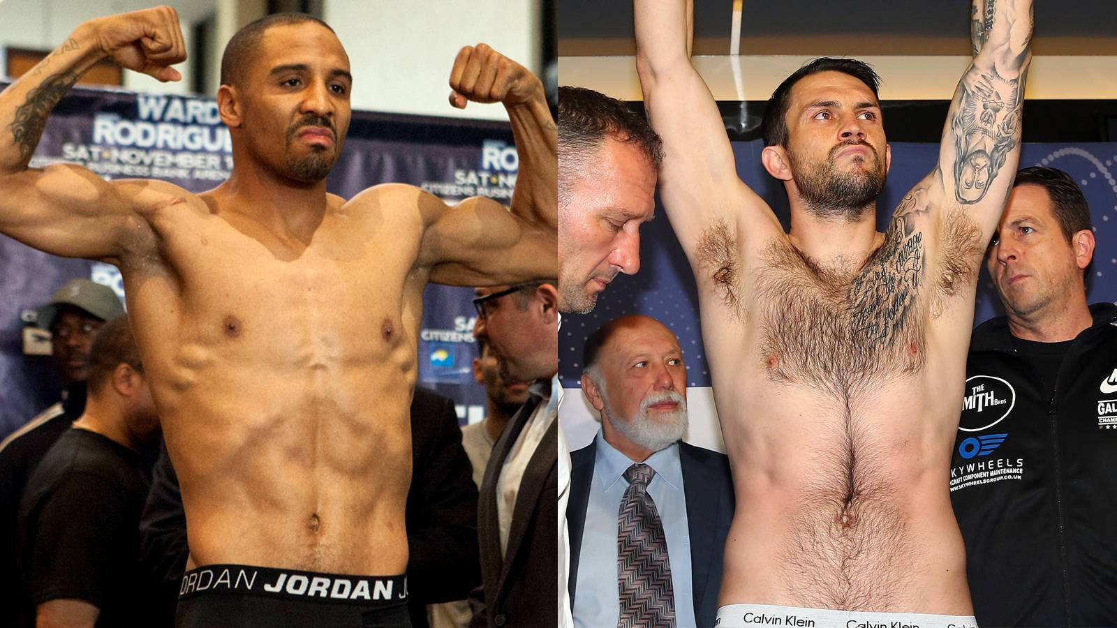 Andre Ward, weigh-in event, branded backdrop, HD Desktop Wallpaper