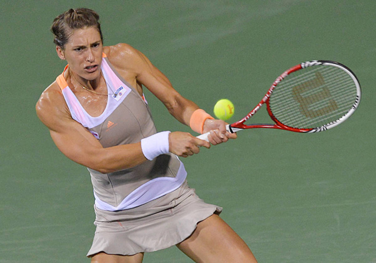 Andrea Petkovic, WTA Rankings, yellow ball, SD Desktop Wallpaper