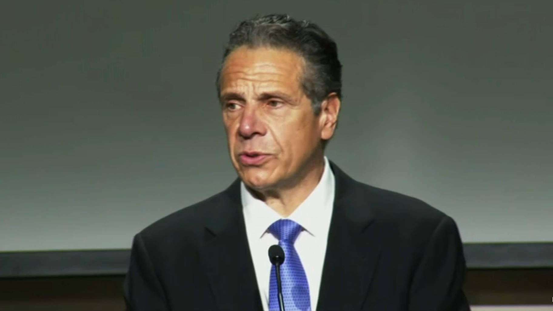 Andrew Cuomo, dark suit, blue patterned tie, HD Desktop Wallpaper