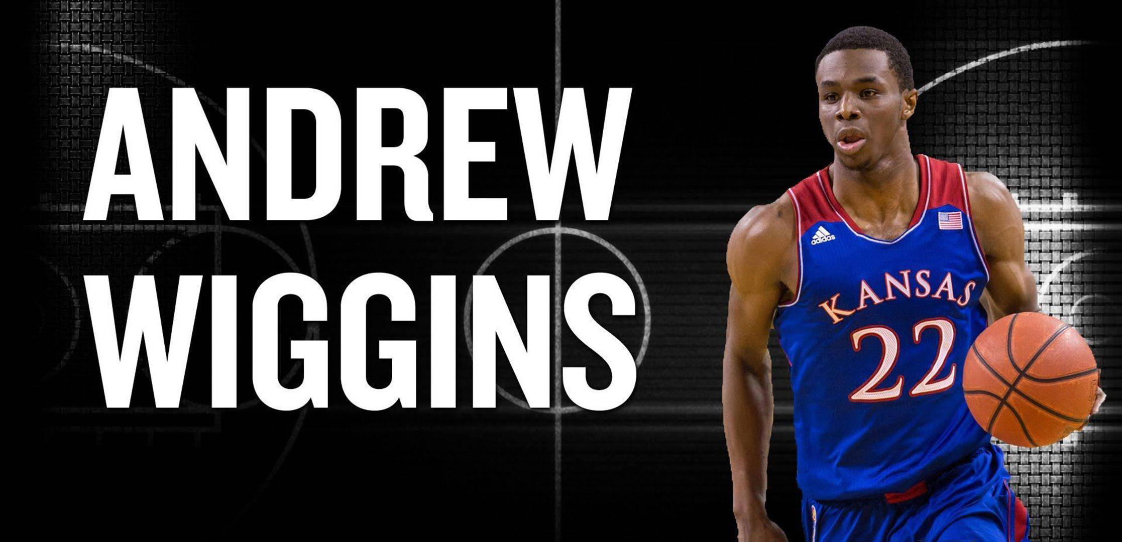 Andrew Wiggins, blue Kansas jersey, basketball, Full HD Desktop Wallpaper