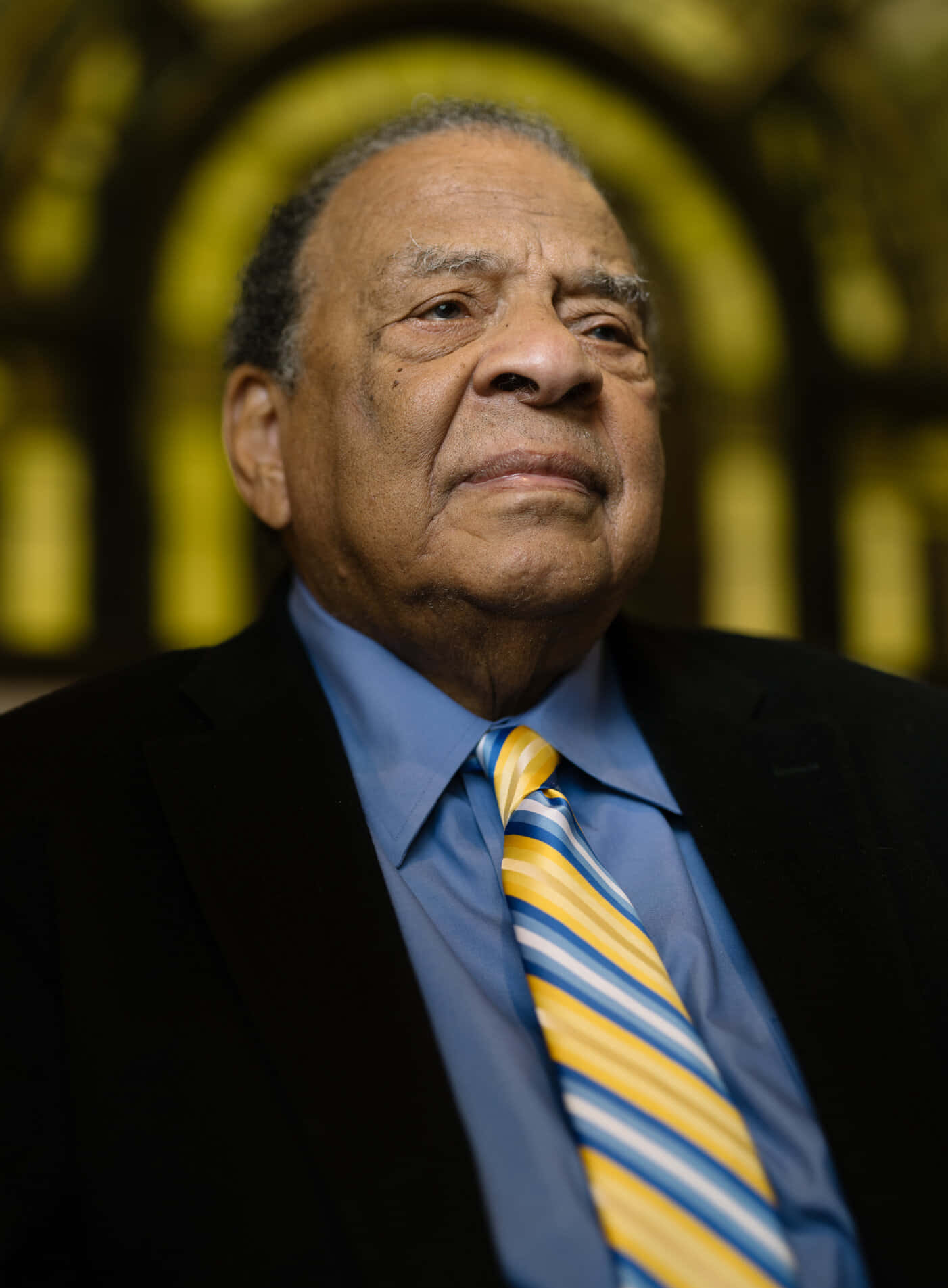 Andrew Young, church, black suit, HD Phone Wallpaper