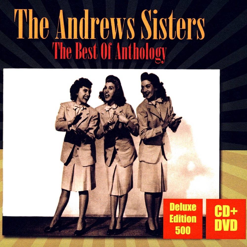 Andrews Sisters, vintage album cover, bold retro typography, SD Desktop Wallpaper